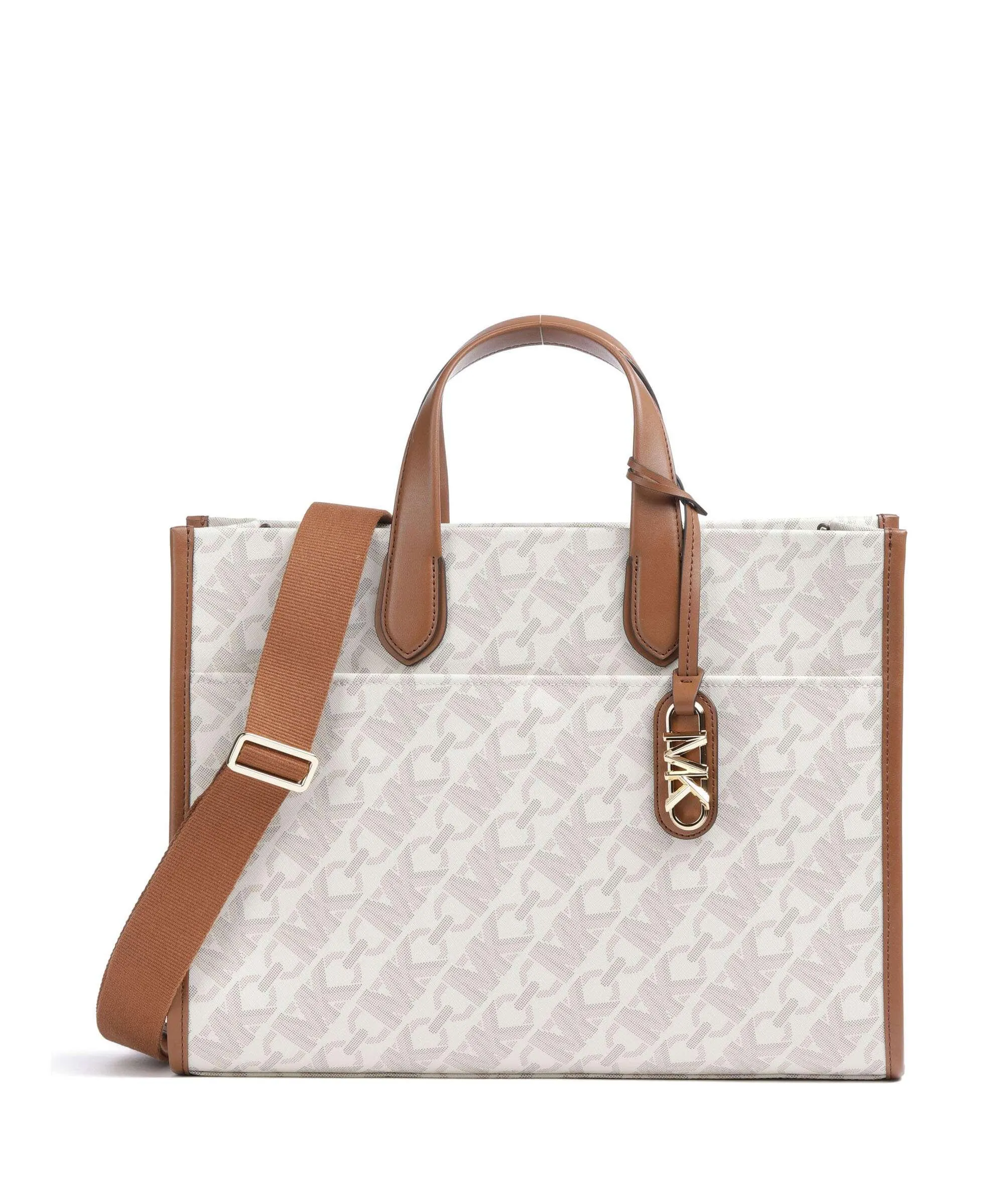  Michael Kors Gigi Borsa a mano tela avorio  