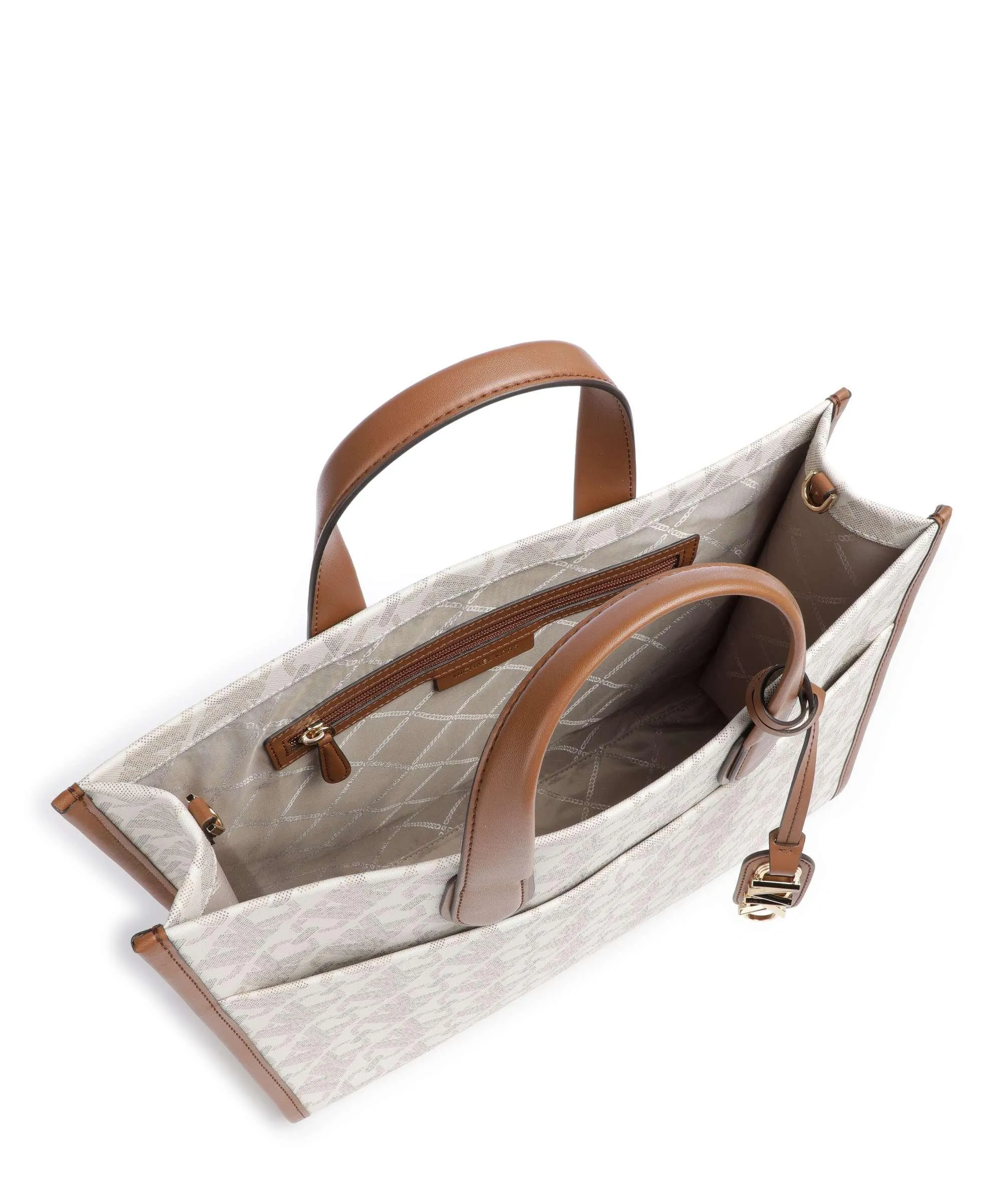 Michael Kors Gigi Borsa a mano tela avorio  