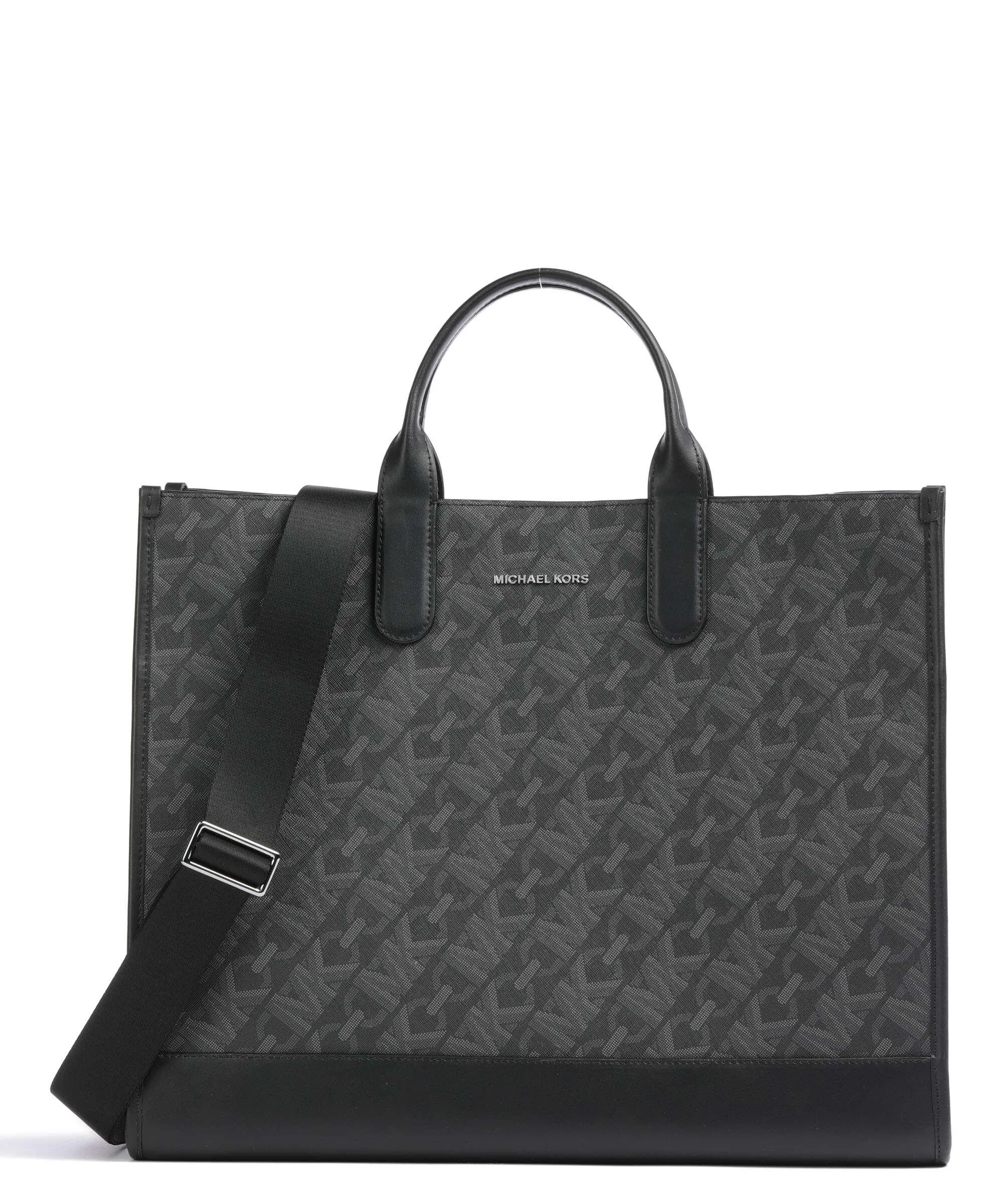  Michael Kors Hudson Borsa a mano 13″ tela nero  
