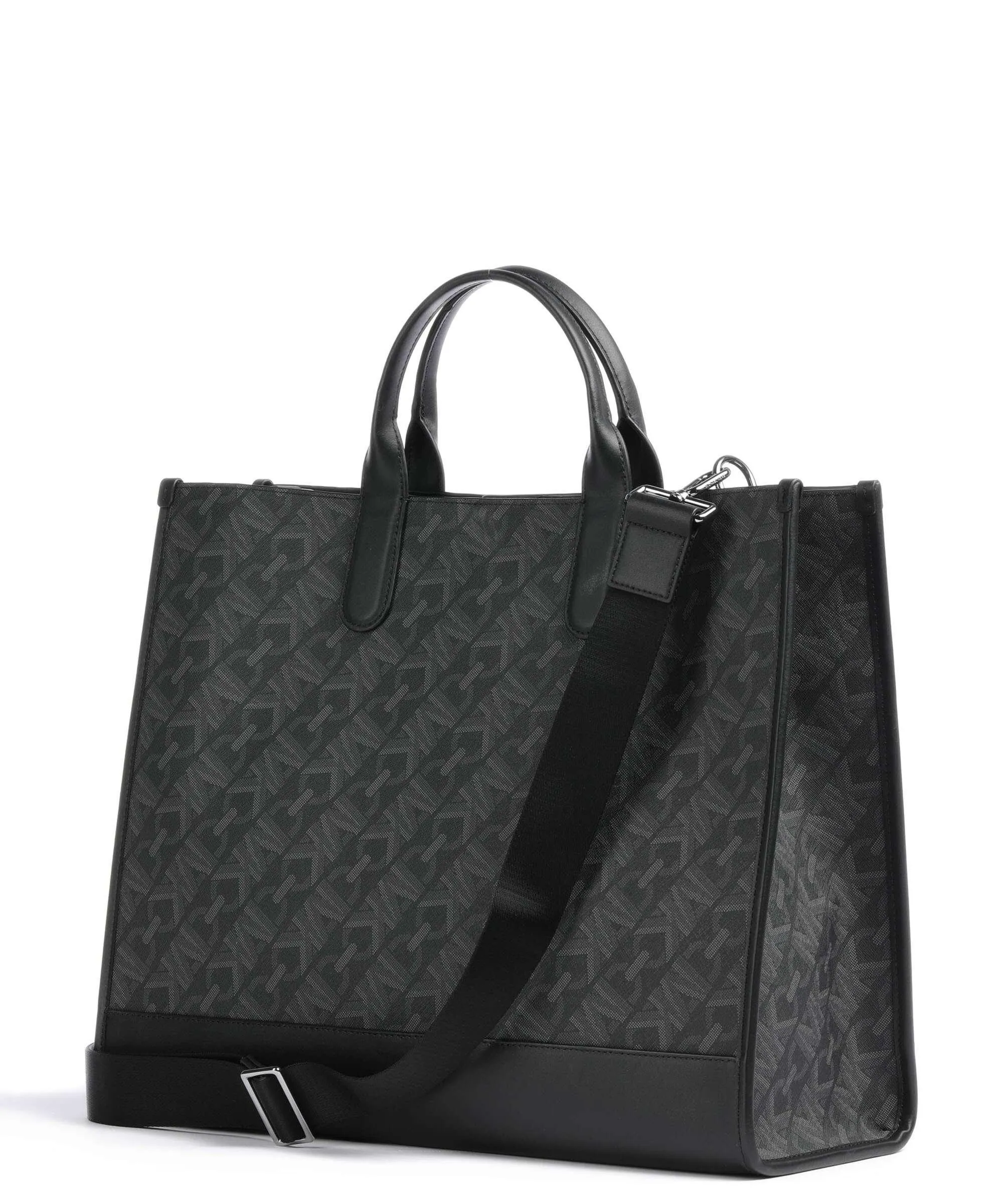  Michael Kors Hudson Borsa a mano 13″ tela nero  