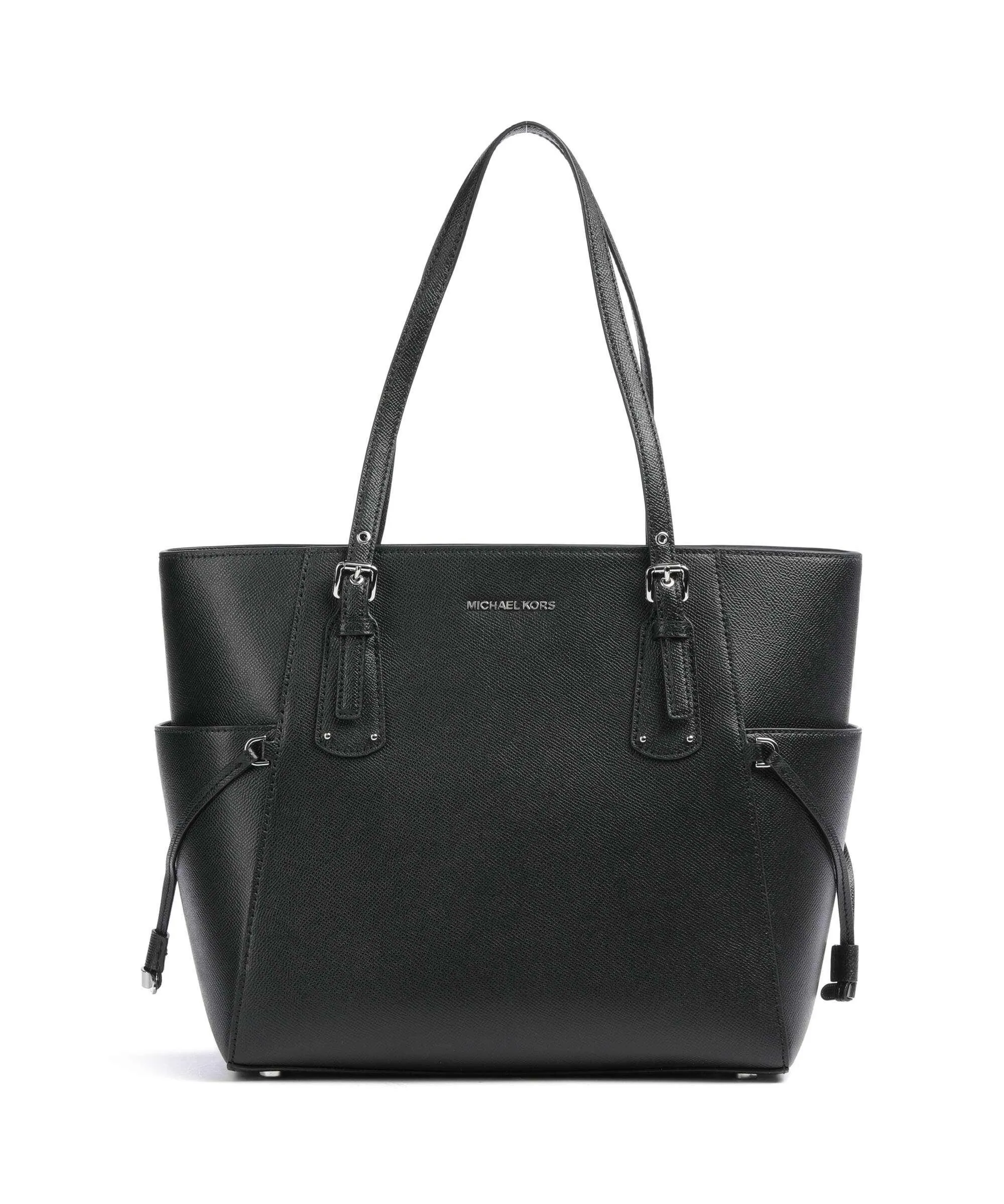  Michael Kors Voyager Borsa shopper pelle di vacchetta grana nero  