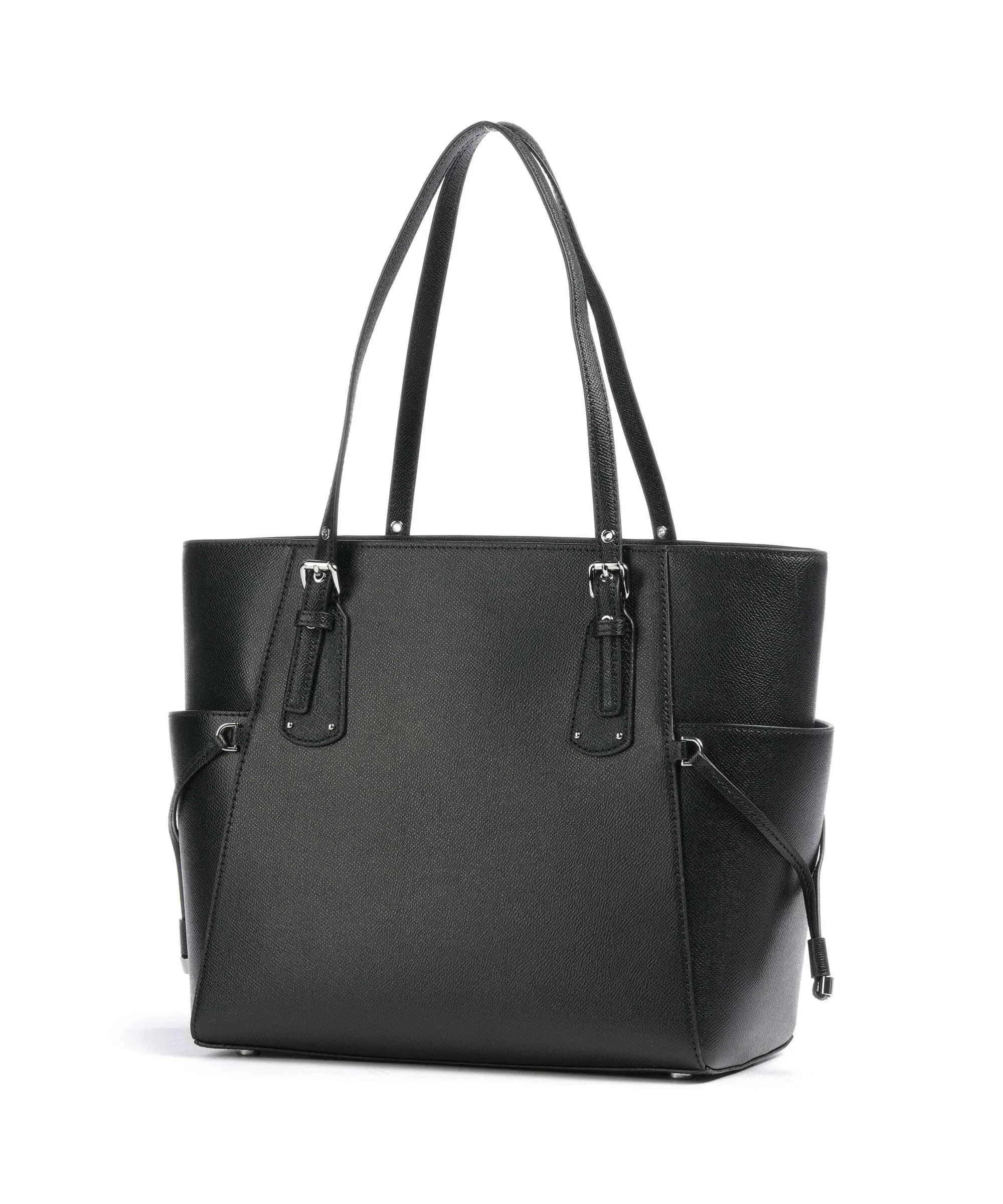  Michael Kors Voyager Borsa shopper pelle di vacchetta grana nero  