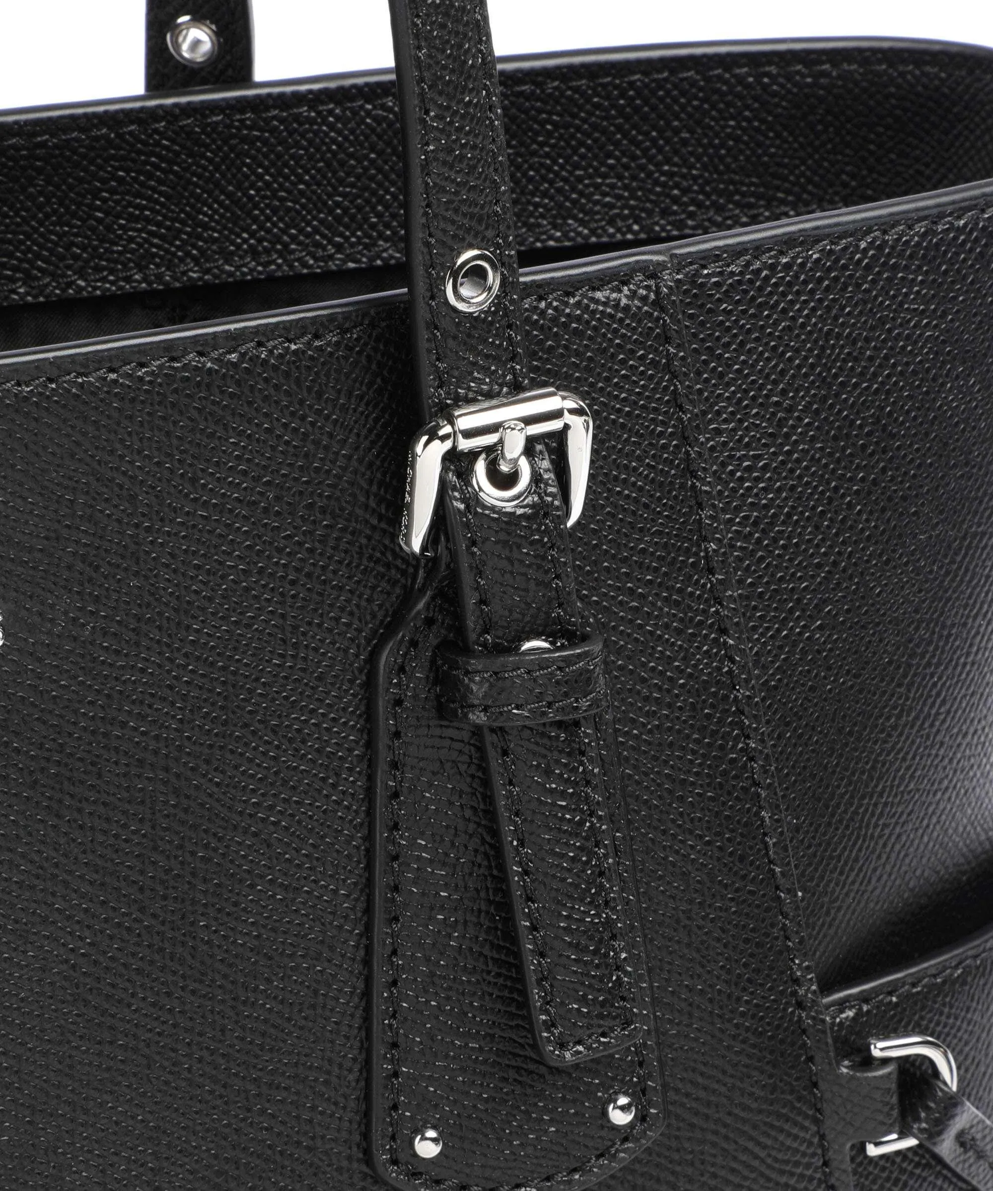  Michael Kors Voyager Borsa shopper pelle di vacchetta grana nero  