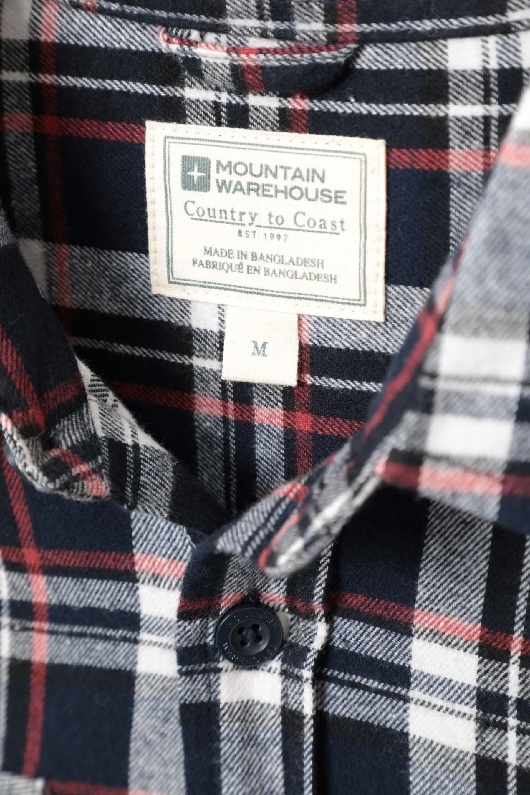 Mountain Warehouse Uomo Trace - Camicia Manica lunga flanella