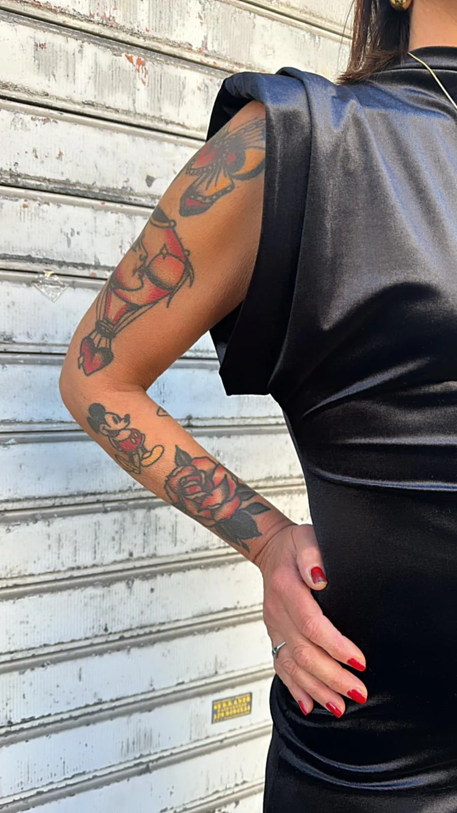 New In - Abito in velluto elasticizzato nero