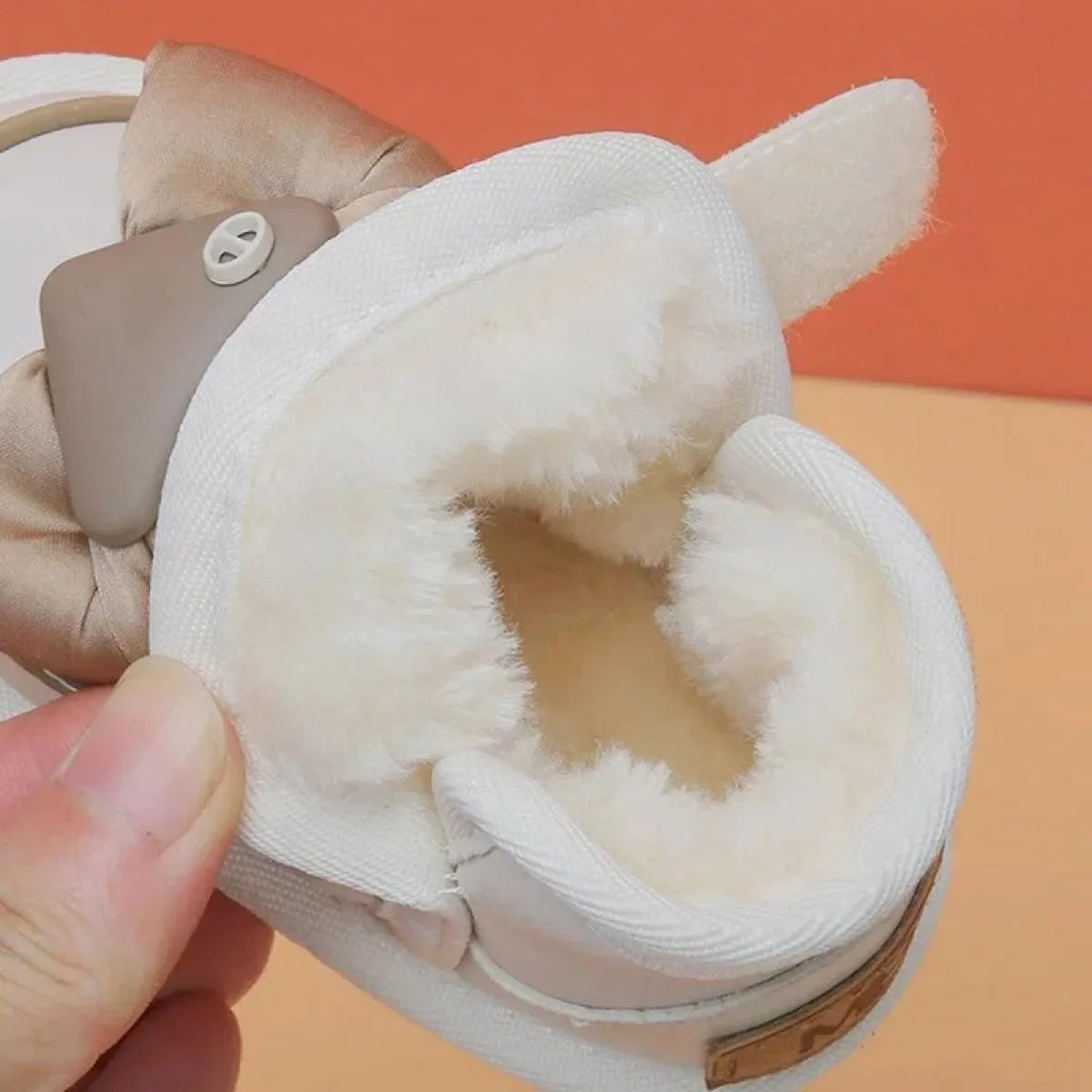 Nuovo 2024 Inverno Bambino Stivali da neve Per Bambini In Pelle Boewknot Caldo Peluche Scarpe di Cotone Bambino Morbida Suola An