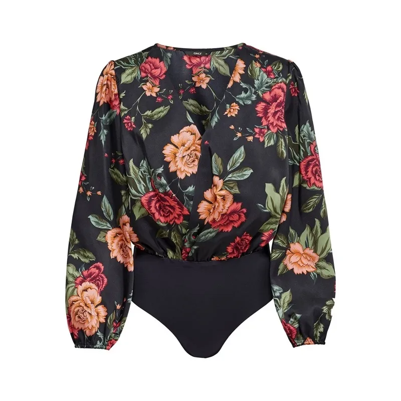 Only camicia body in raso da donna
