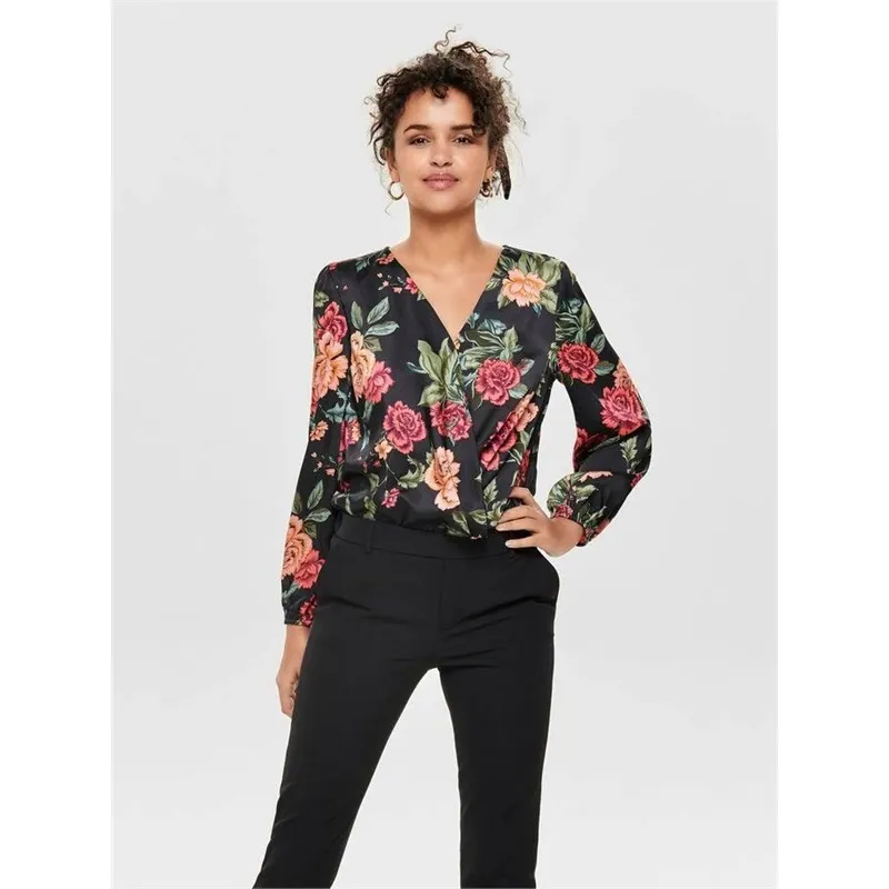 Only camicia body in raso da donna