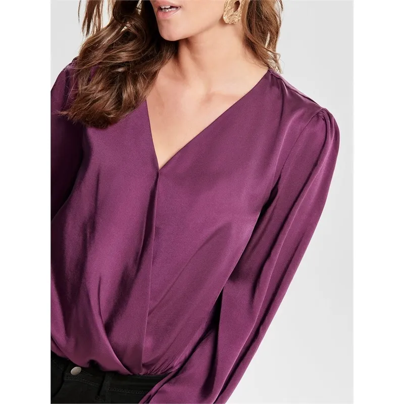 Only camicia body in raso da donna