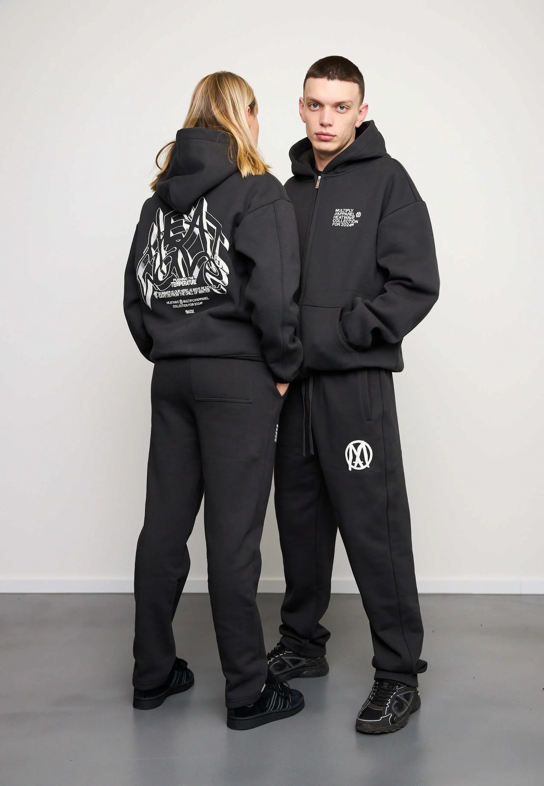 OVERSIZE TEMPERATURE - Felpa con zip
