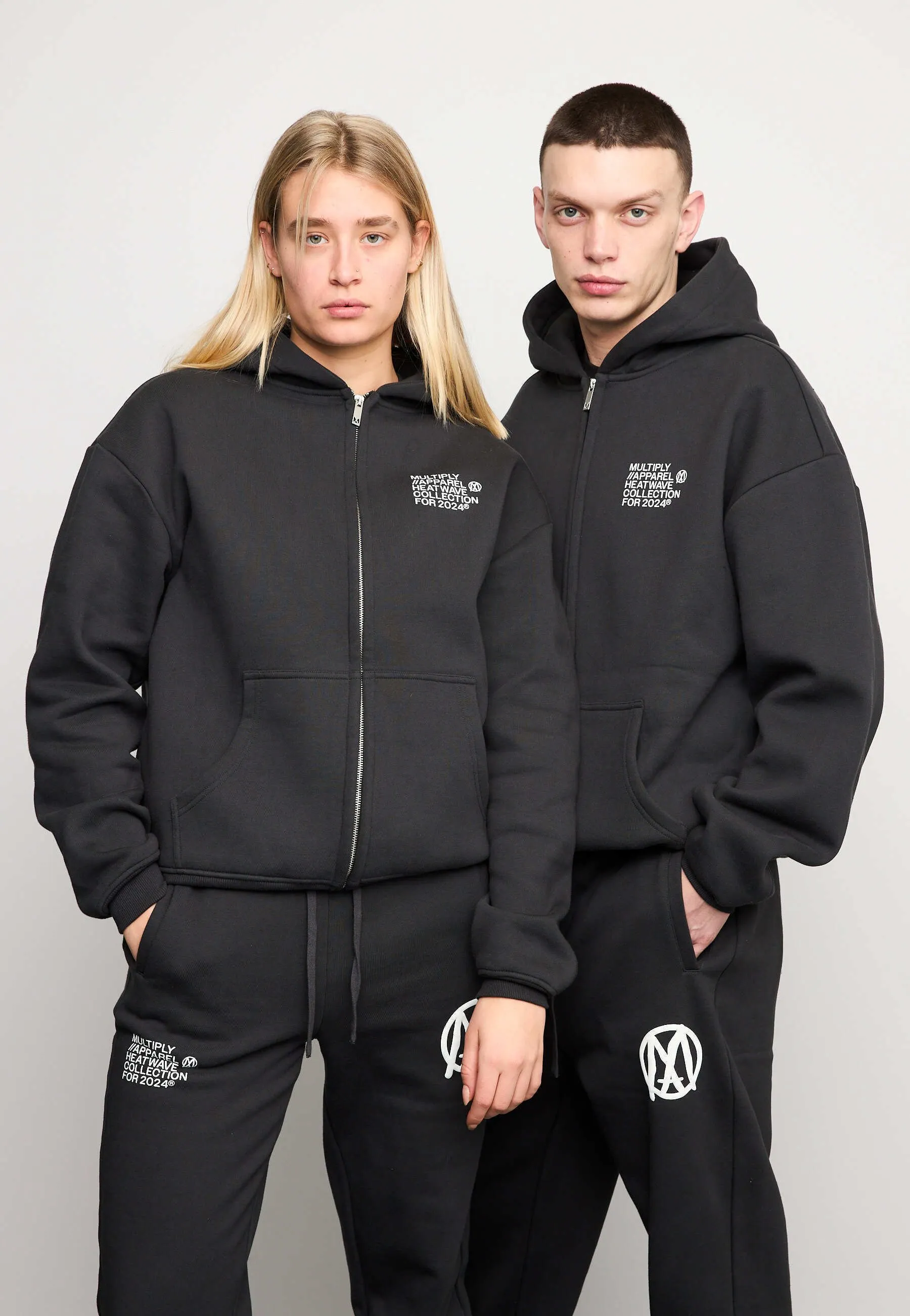 OVERSIZE TEMPERATURE - Felpa con zip