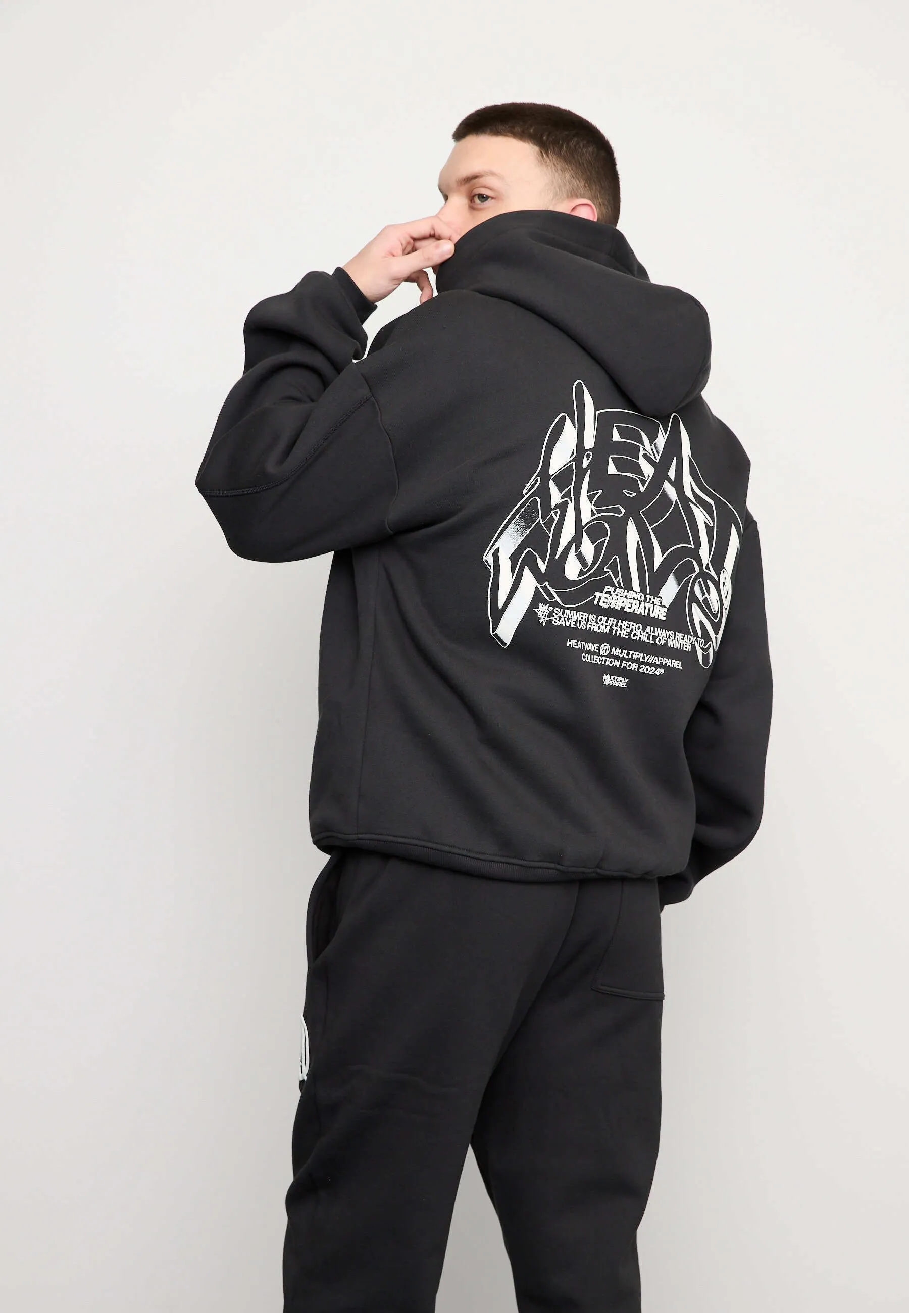 OVERSIZE TEMPERATURE - Felpa con zip