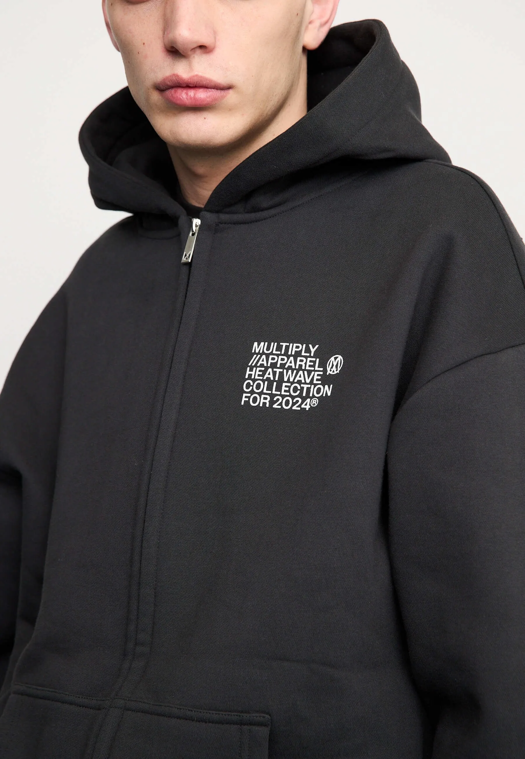 OVERSIZE TEMPERATURE - Felpa con zip
