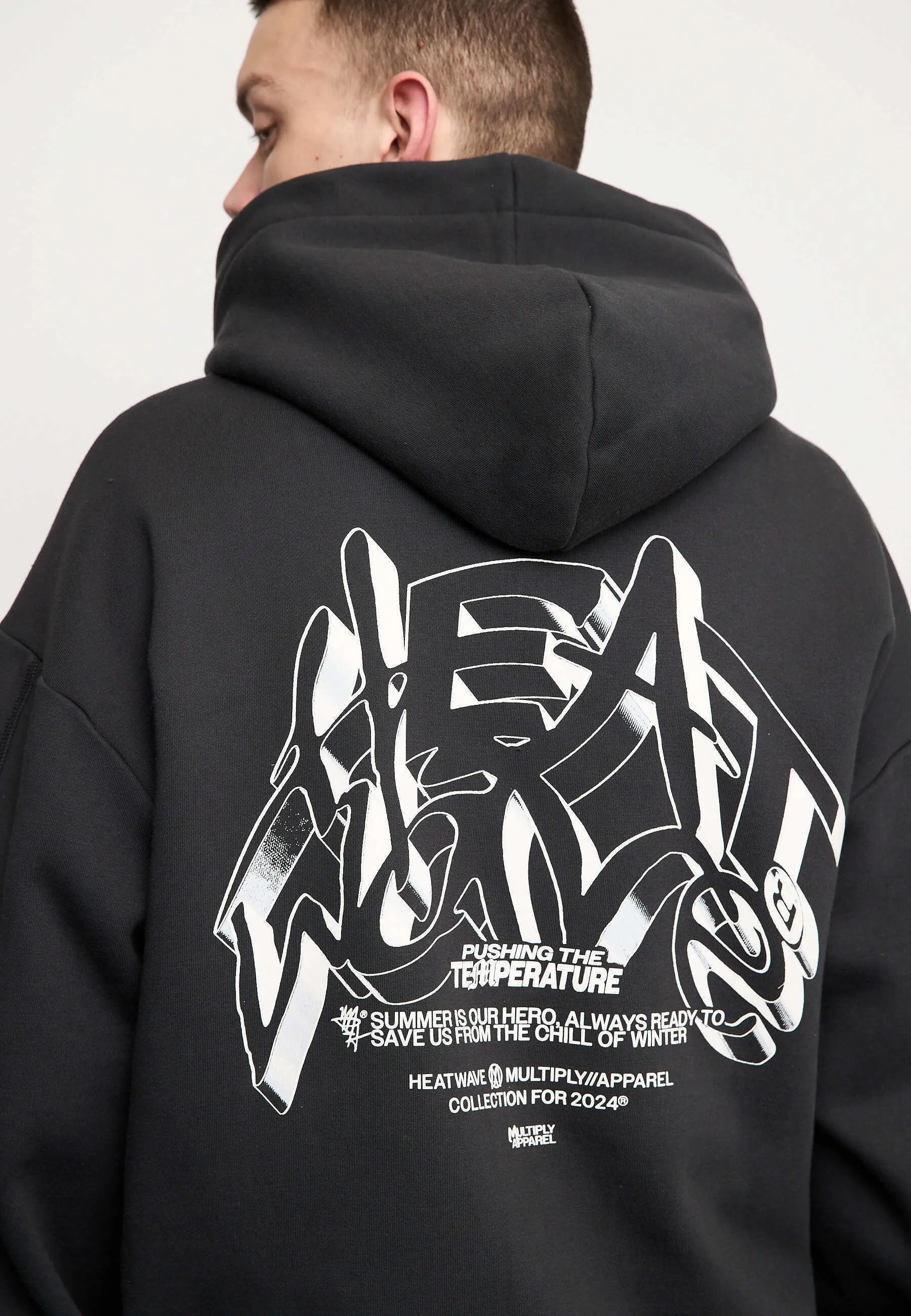 OVERSIZE TEMPERATURE - Felpa con zip