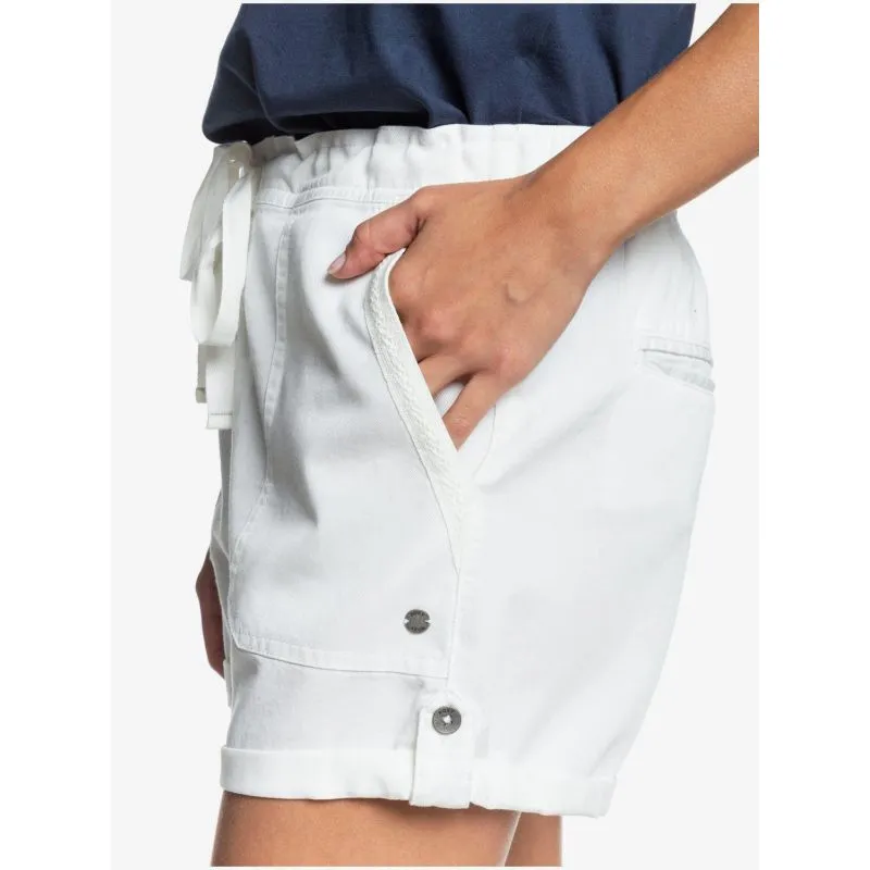 Pantaloncini Roxy Life Is Sweeter da donna (bianco neve)