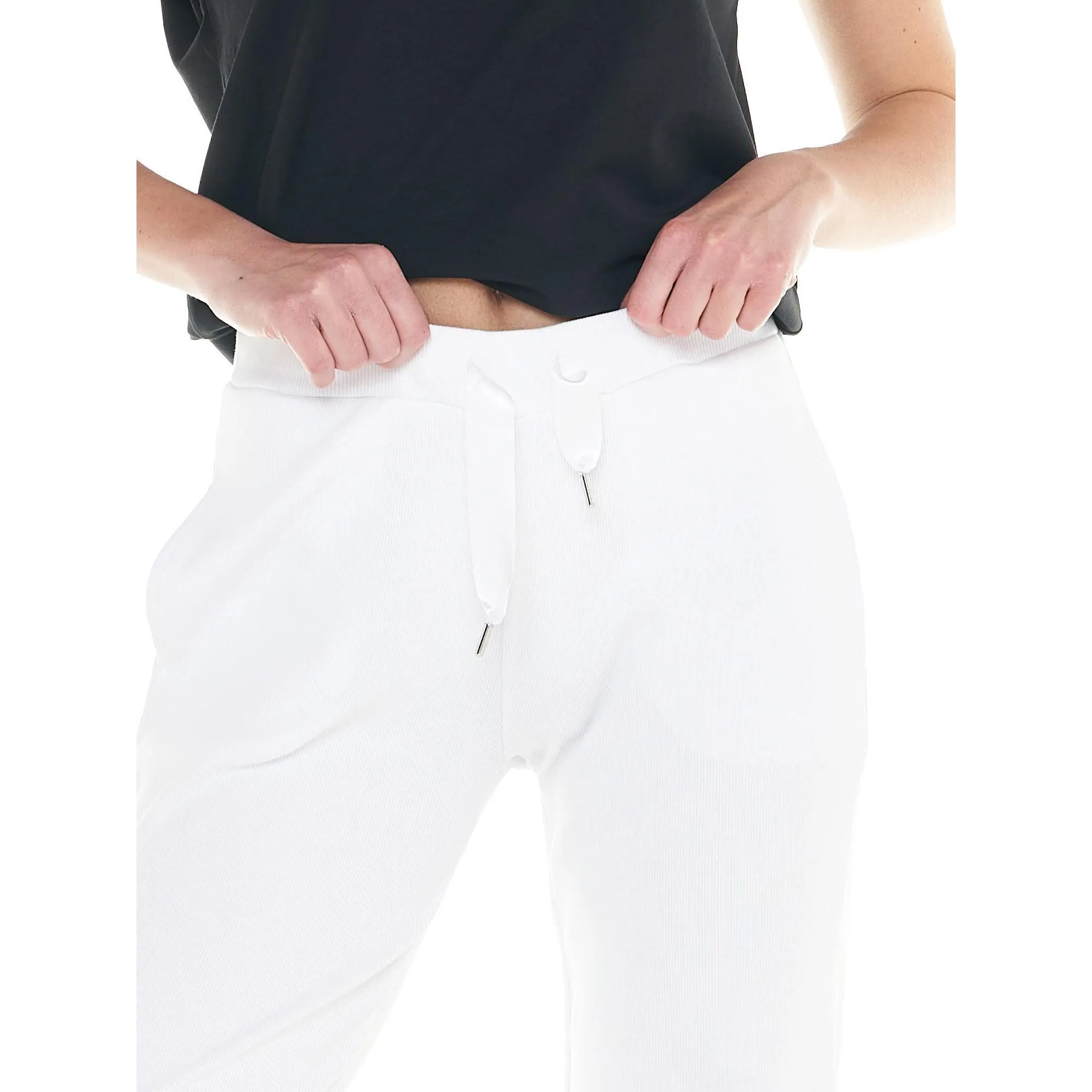 Pantalone da donna costine Black and White