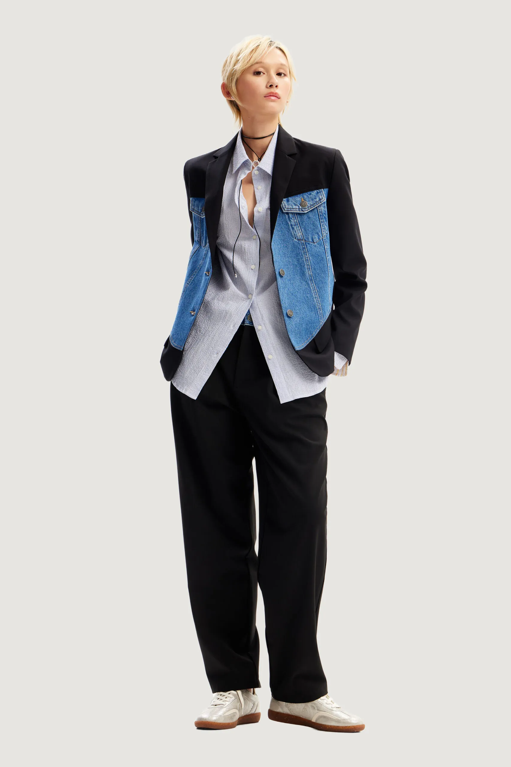 Pantaloni a palazzo Desigual MILAN Nero