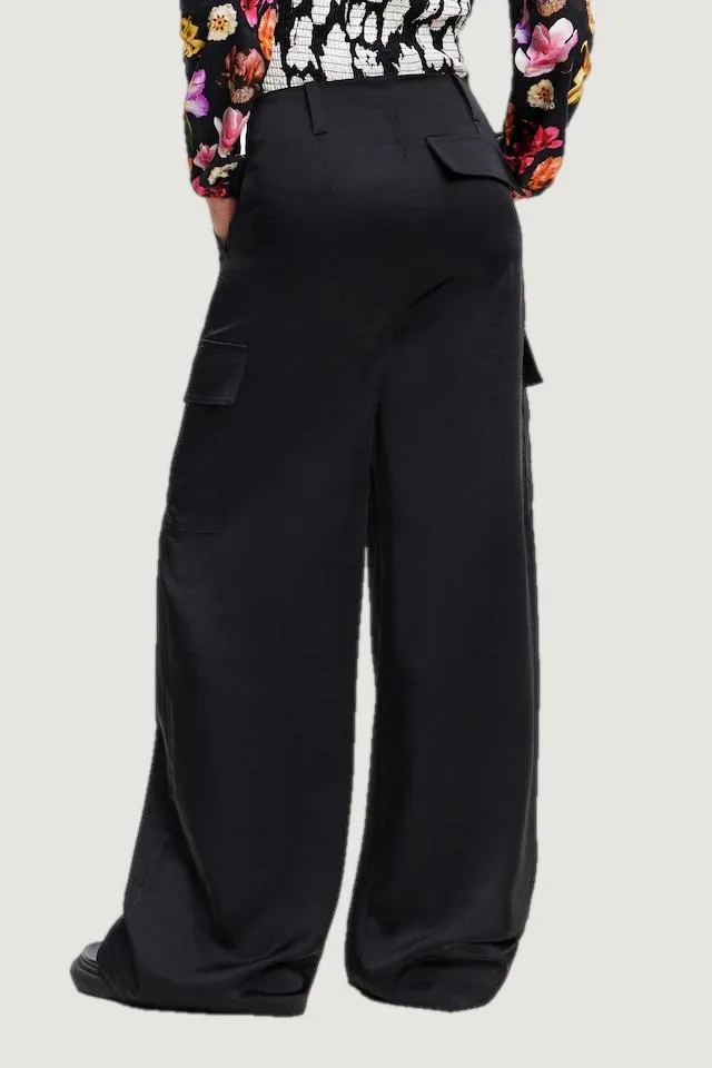 Pantaloni a palazzo Desigual pant thelma Nero