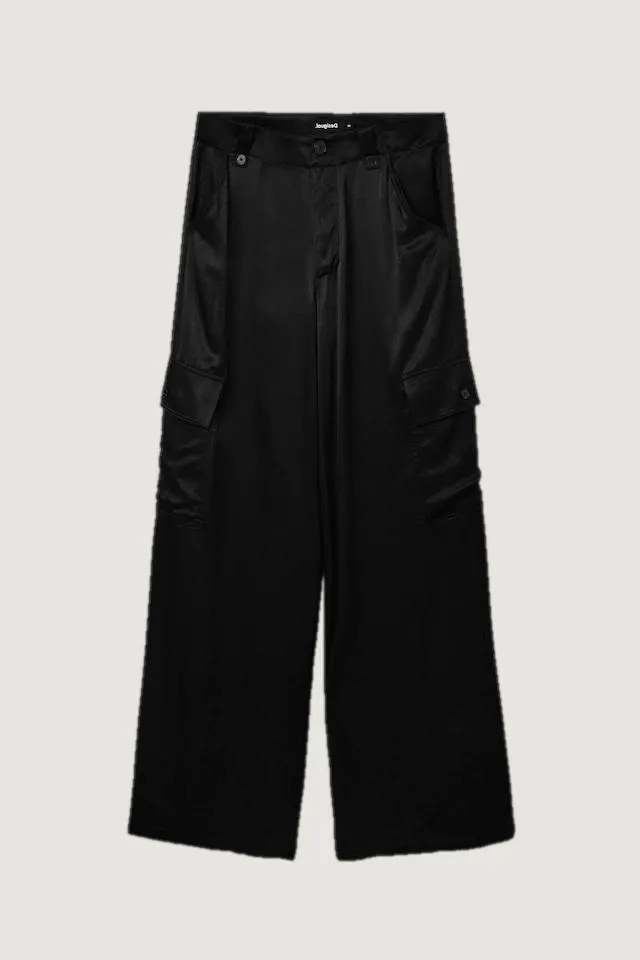 Pantaloni a palazzo Desigual pant thelma Nero