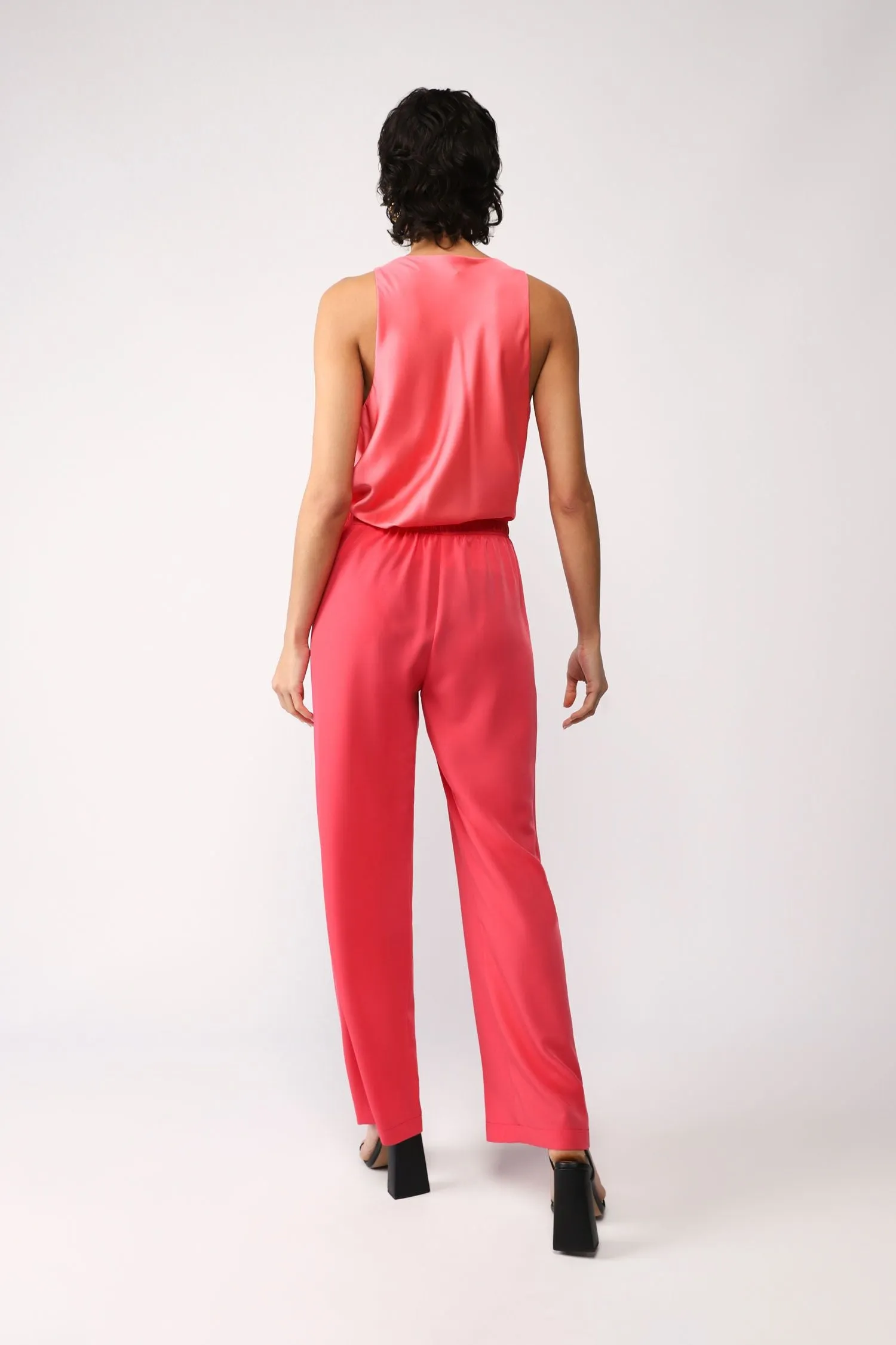 PANTALONI A PALAZZO MONOCOLOUR CON VITA ELASTICIZZATA IMPERIAL