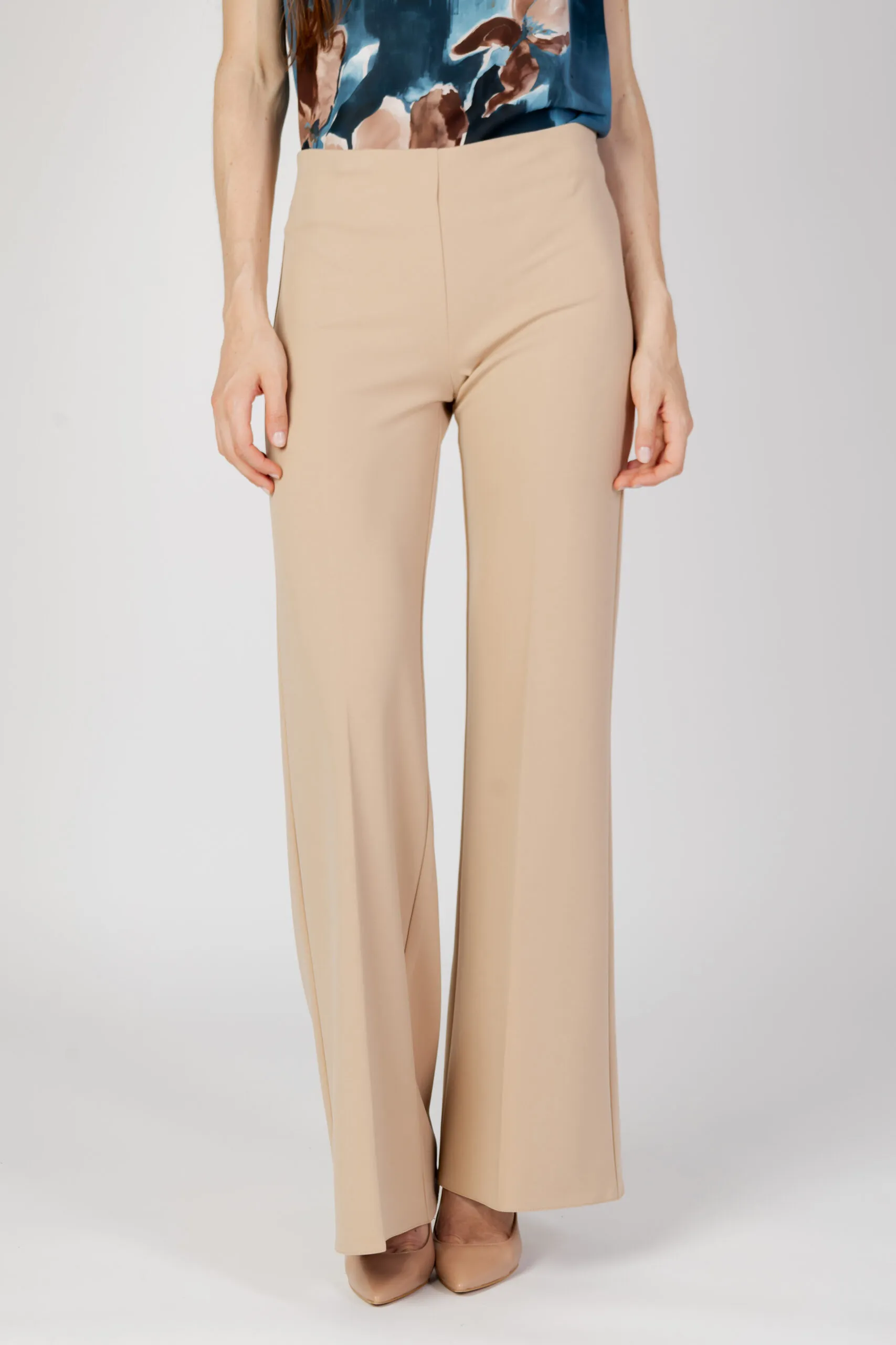 Pantaloni a palazzo Rinascimento rewi palazzo Beige