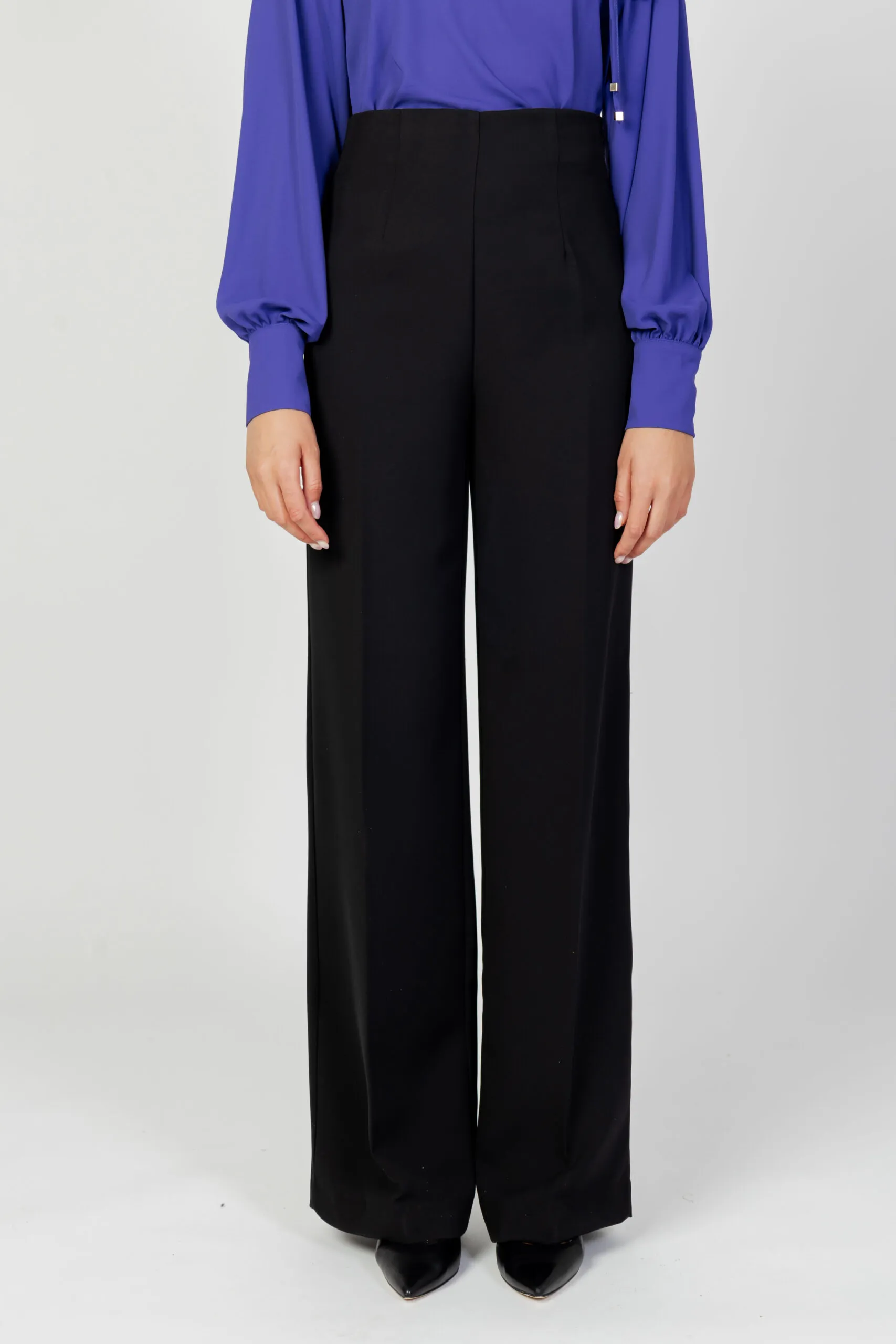 Pantaloni a palazzo Sandro Ferrone  Nero