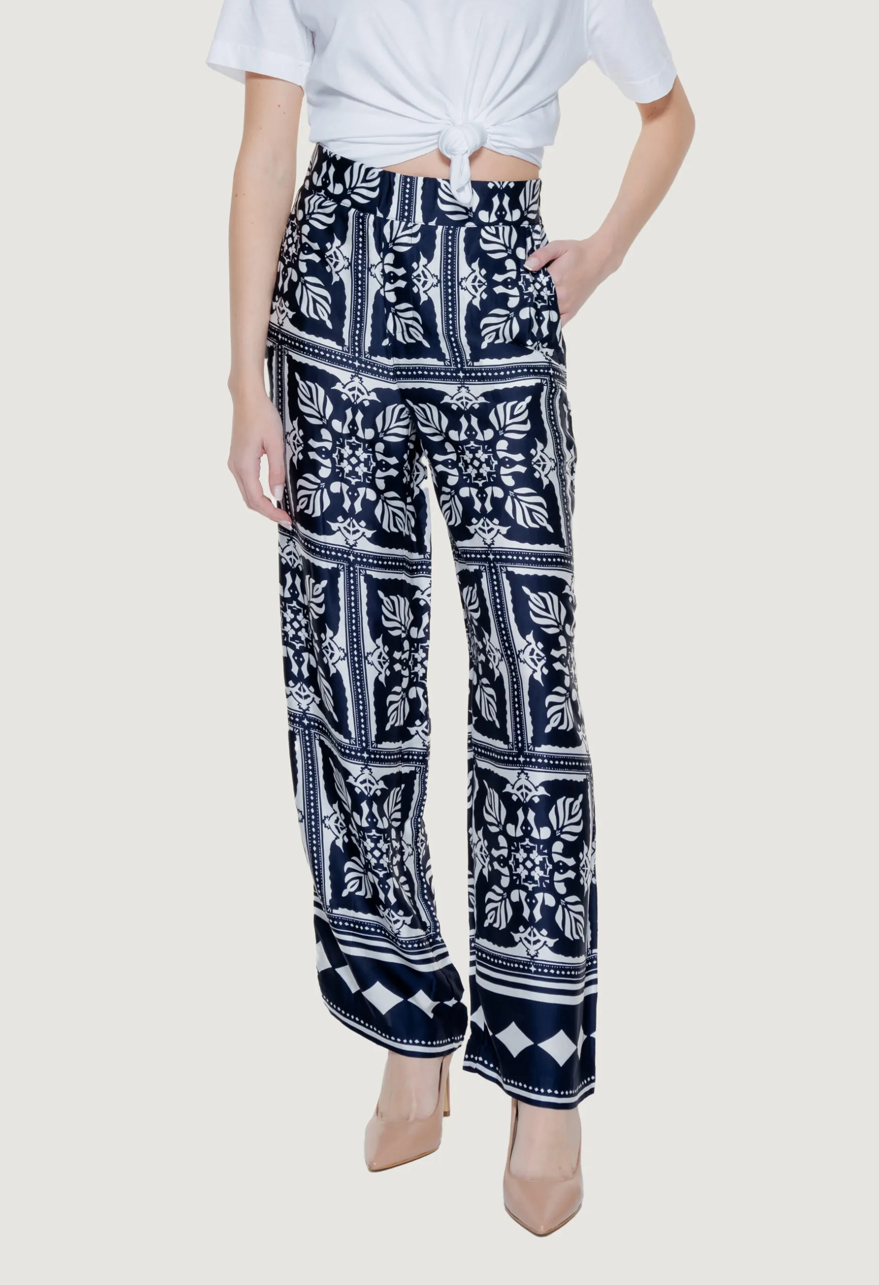 Pantaloni a palazzo Street One  Blu