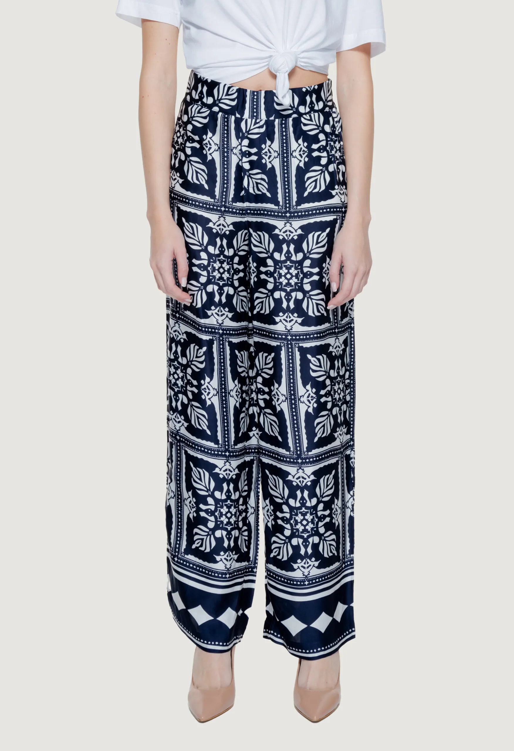 Pantaloni a palazzo Street One  Blu