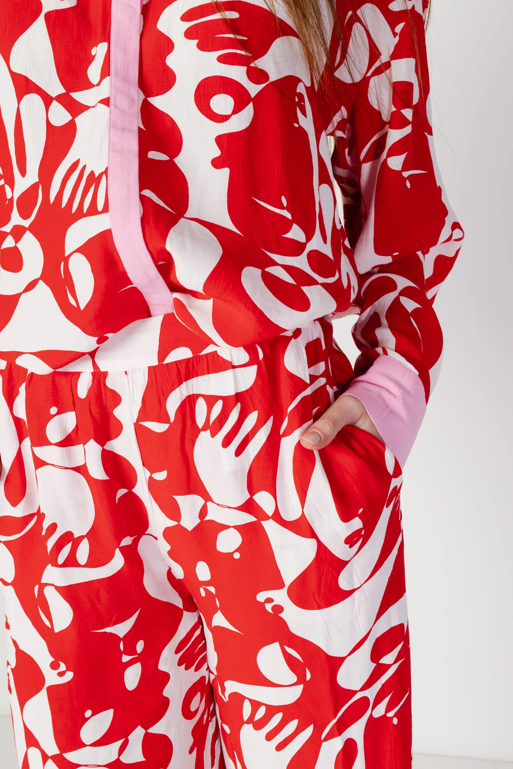 Pantaloni a palazzo Vila Clothes vikikki mat hw wide Rosso