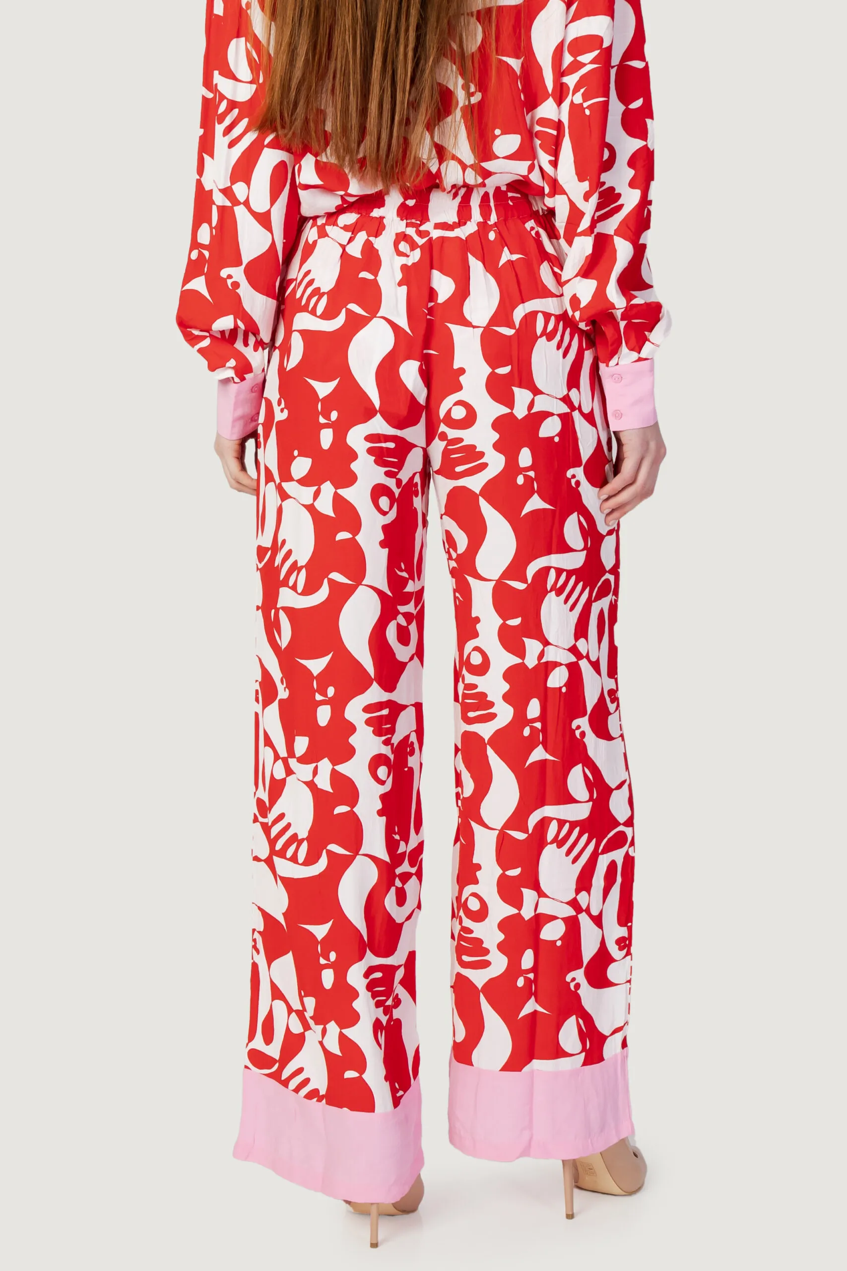 Pantaloni a palazzo Vila Clothes vikikki mat hw wide Rosso