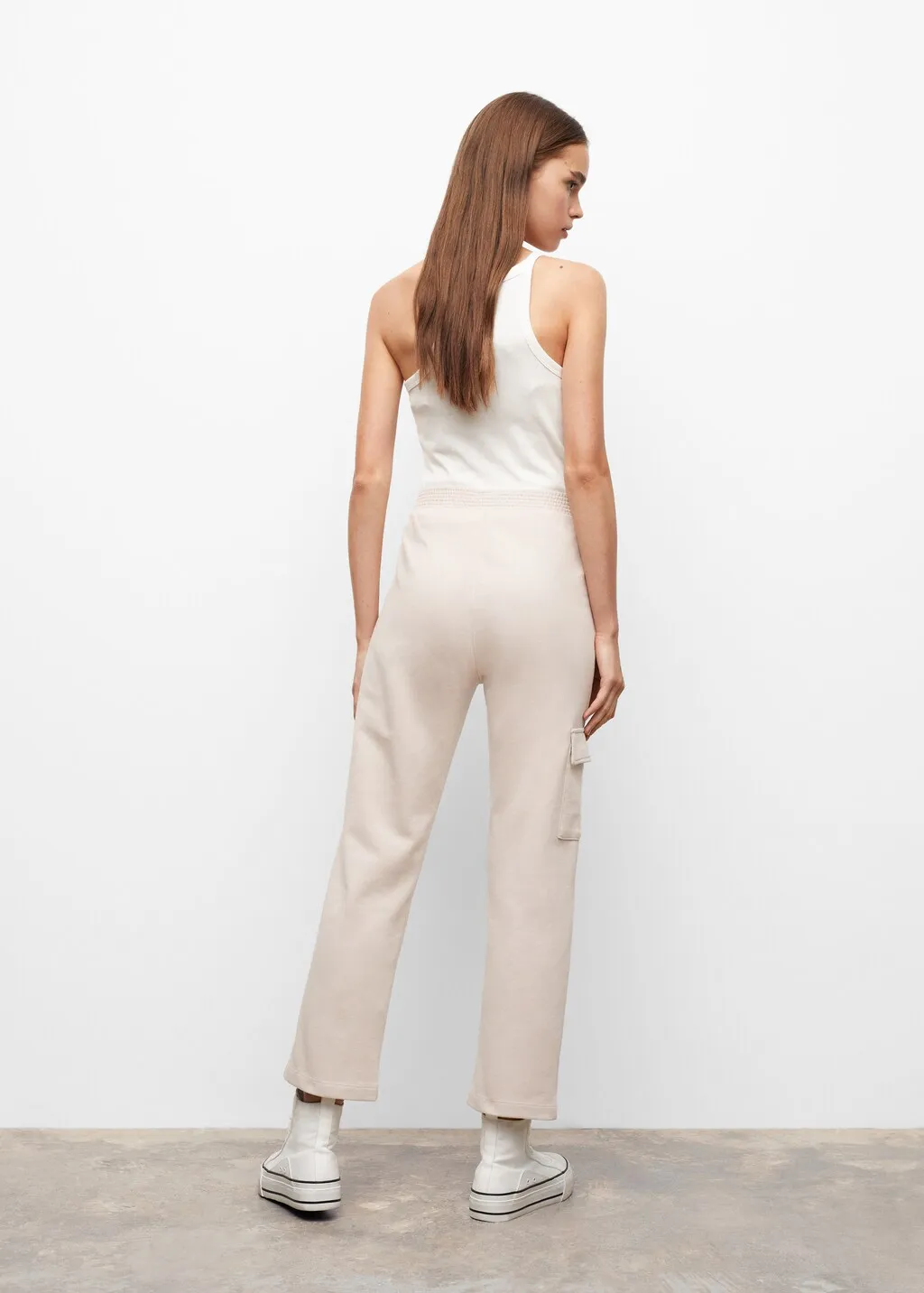 Pantaloni cargo cotone
