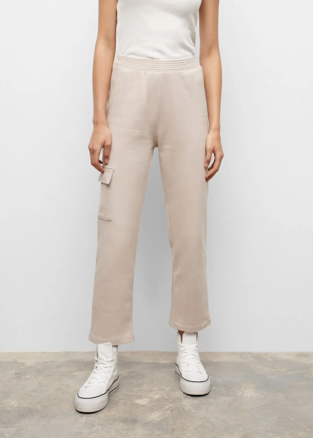 Pantaloni cargo cotone
