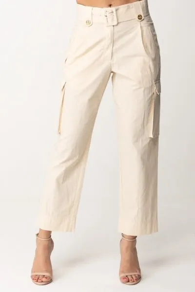 Pantaloni cargo PARCHMENT