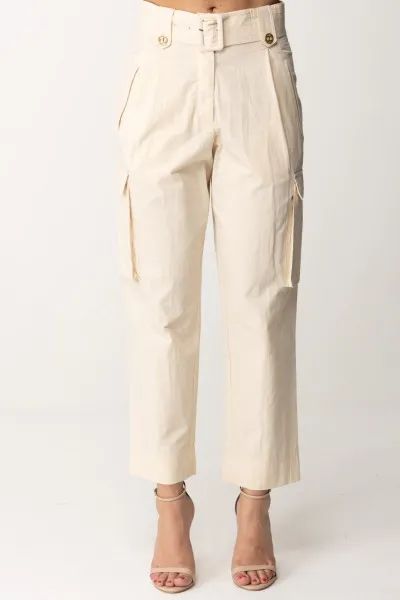 Pantaloni cargo PARCHMENT