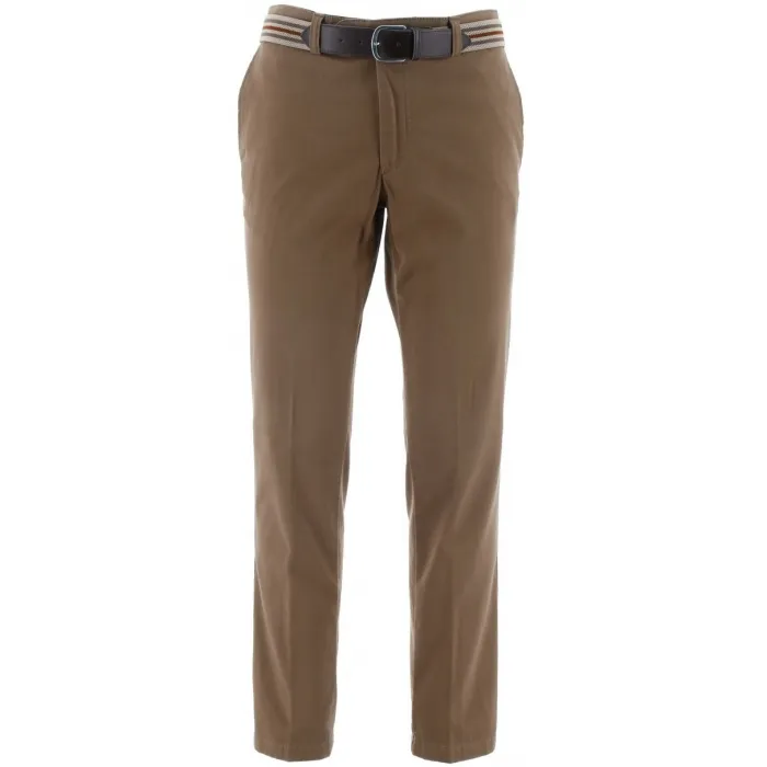 Pantaloni chino Henk ter Horst in cotone stretch kaki