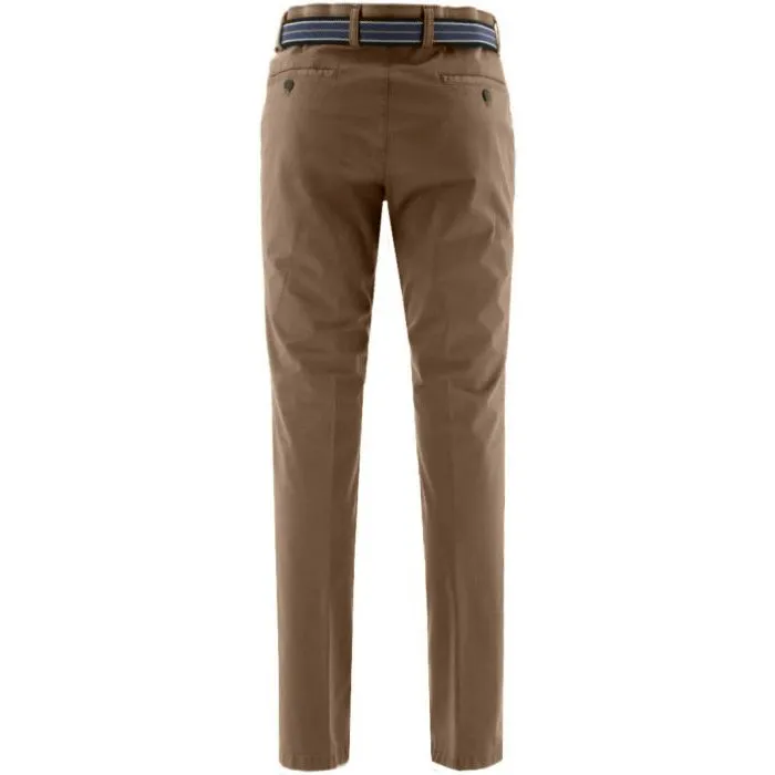 Pantaloni chino Henk ter Horst in cotone stretch kaki
