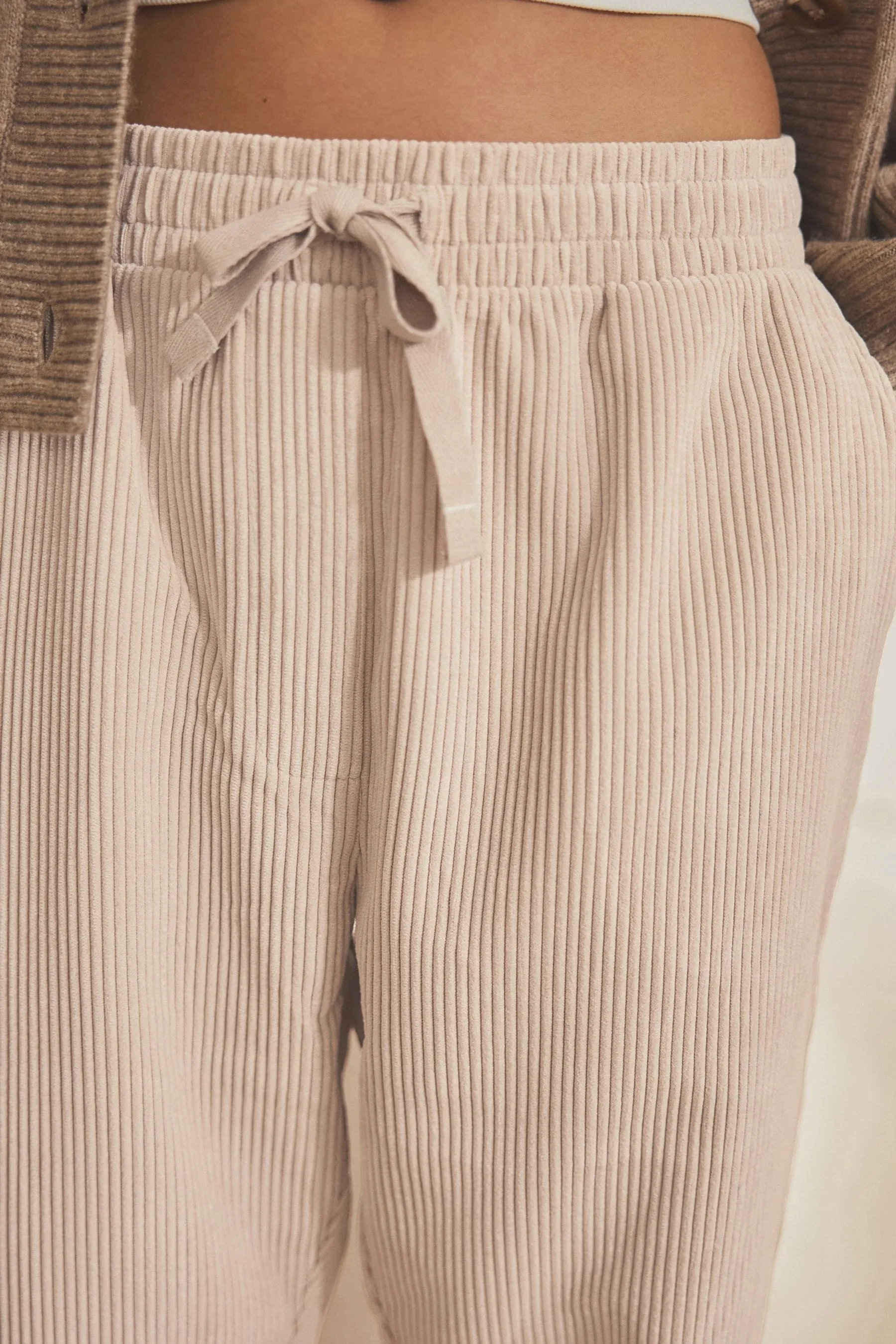 Pantaloni da jogging in velluto a coste