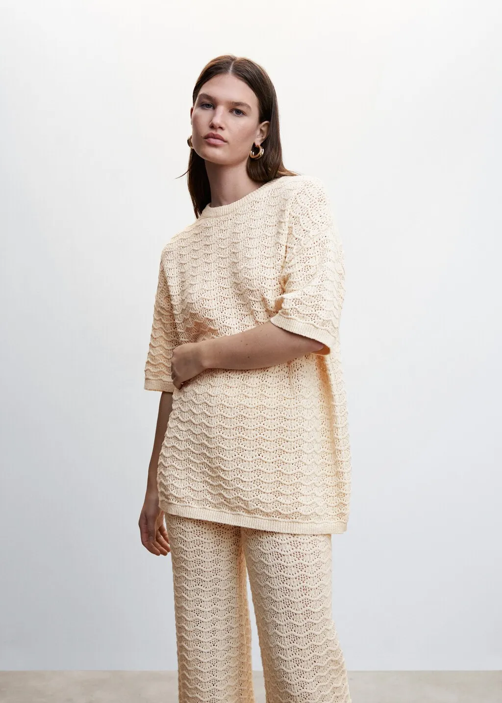 Pantaloni palazzo maglia