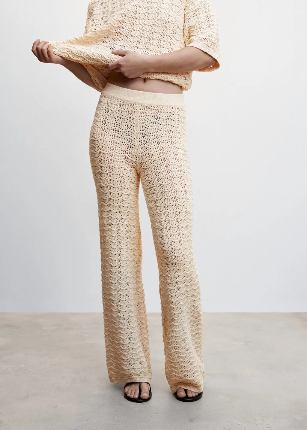 Pantaloni palazzo maglia