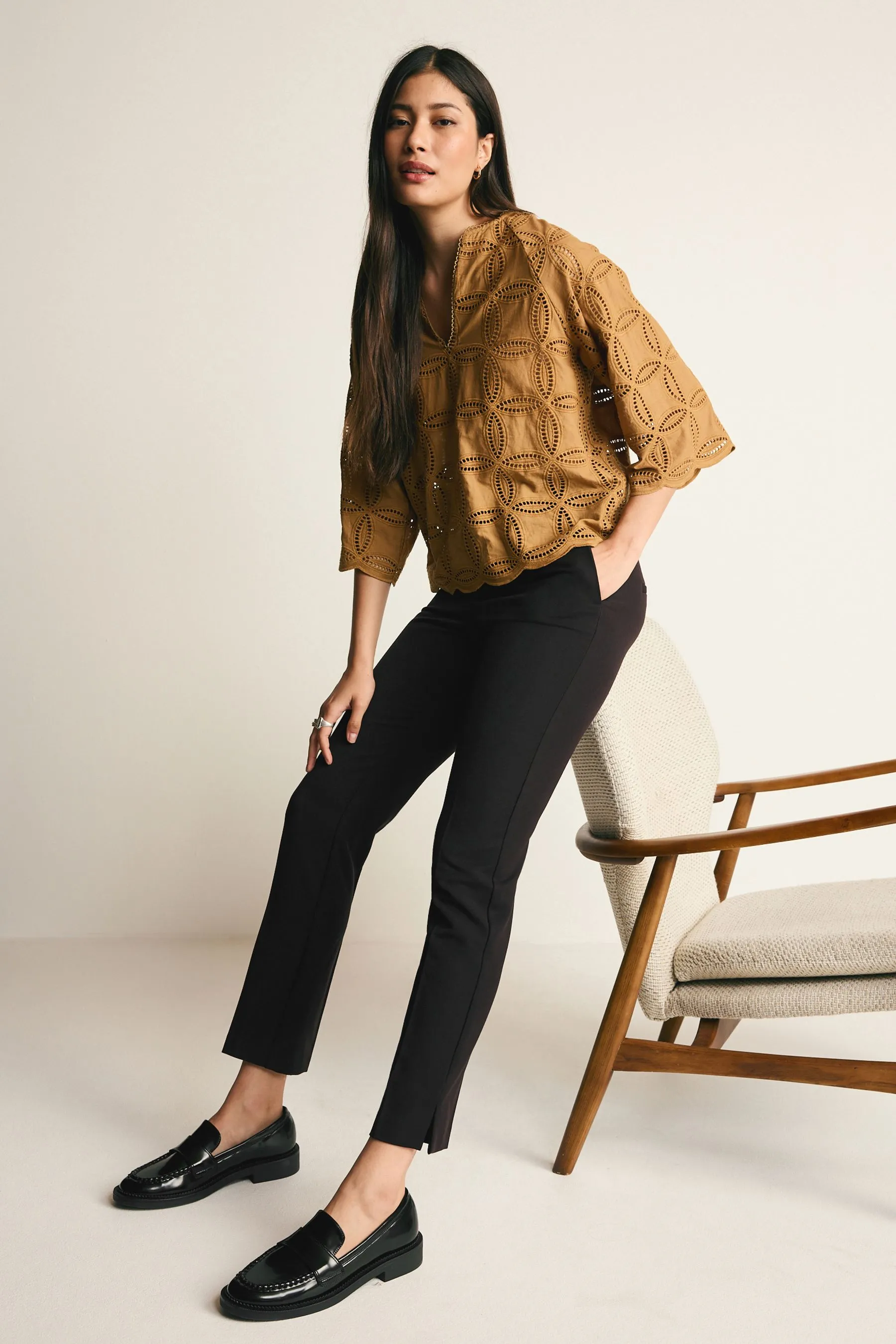 Pantaloni slim sartoriali