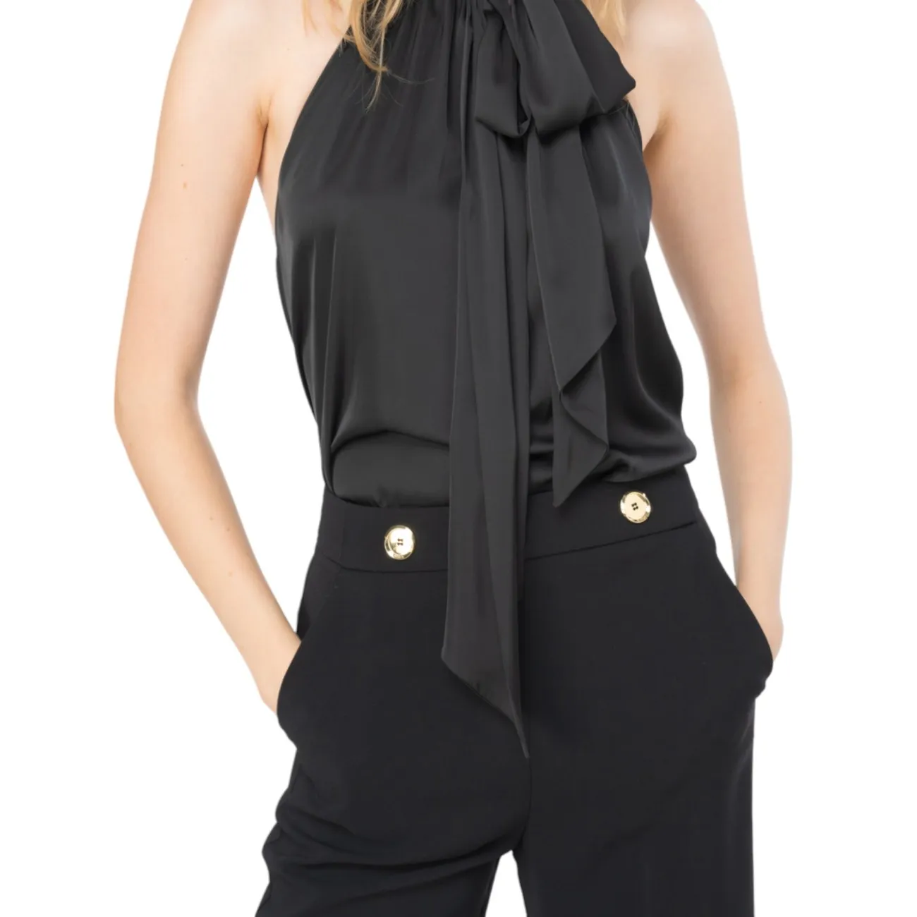 Pinko pantaloni a palazzo neri