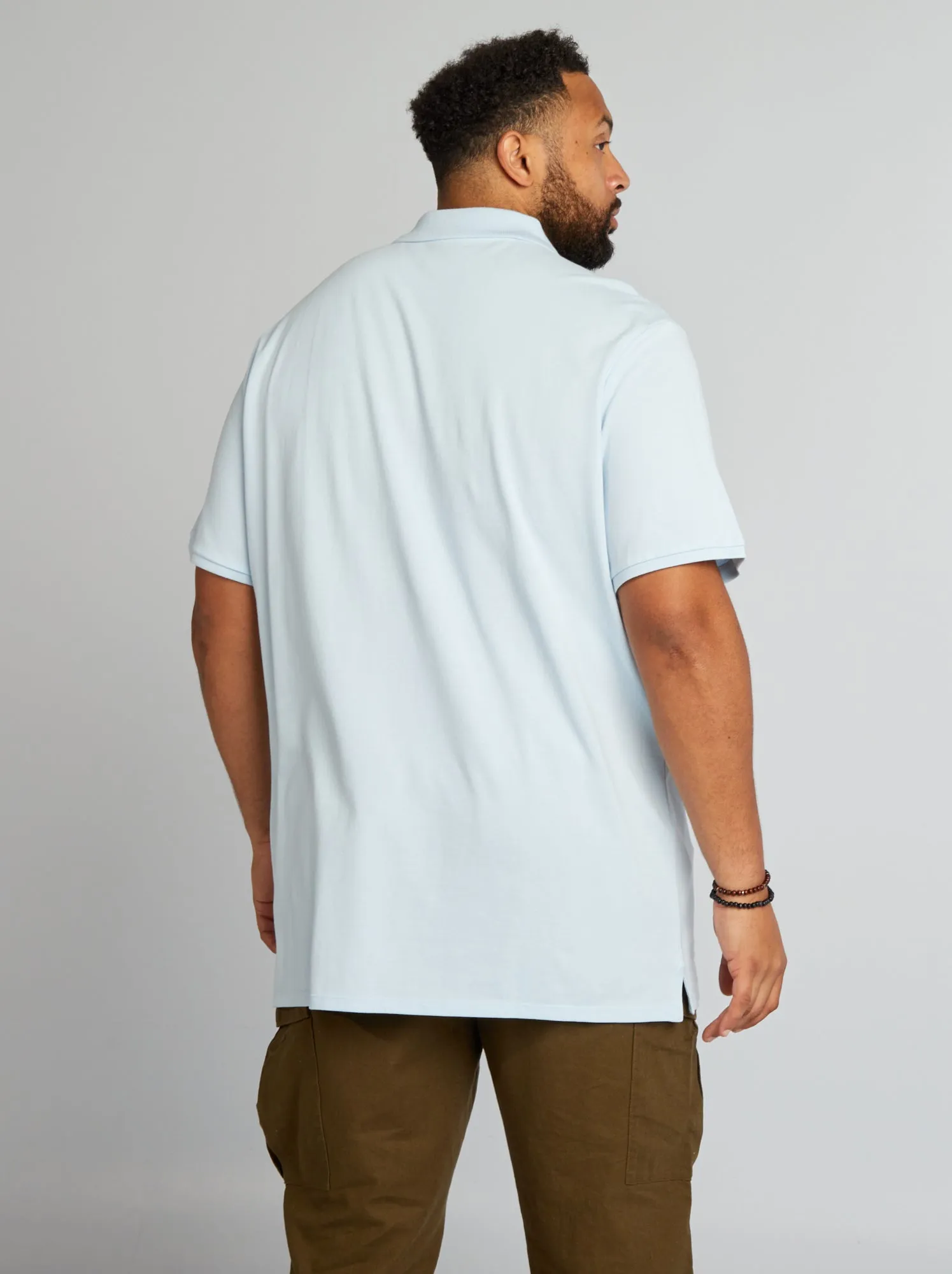 Polo in maglia piqué - BLU