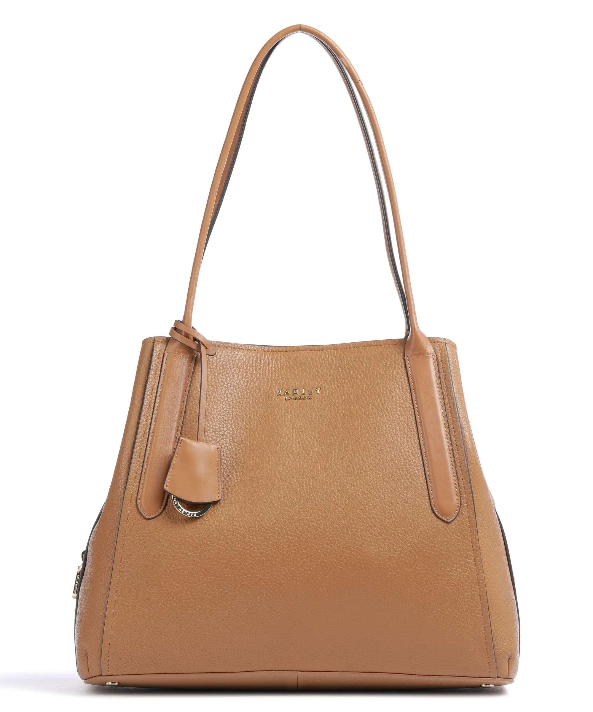  Radley London Baylis Road 2.0 Borsa a mano pelle di vacchetta grana marrone chiaro  
