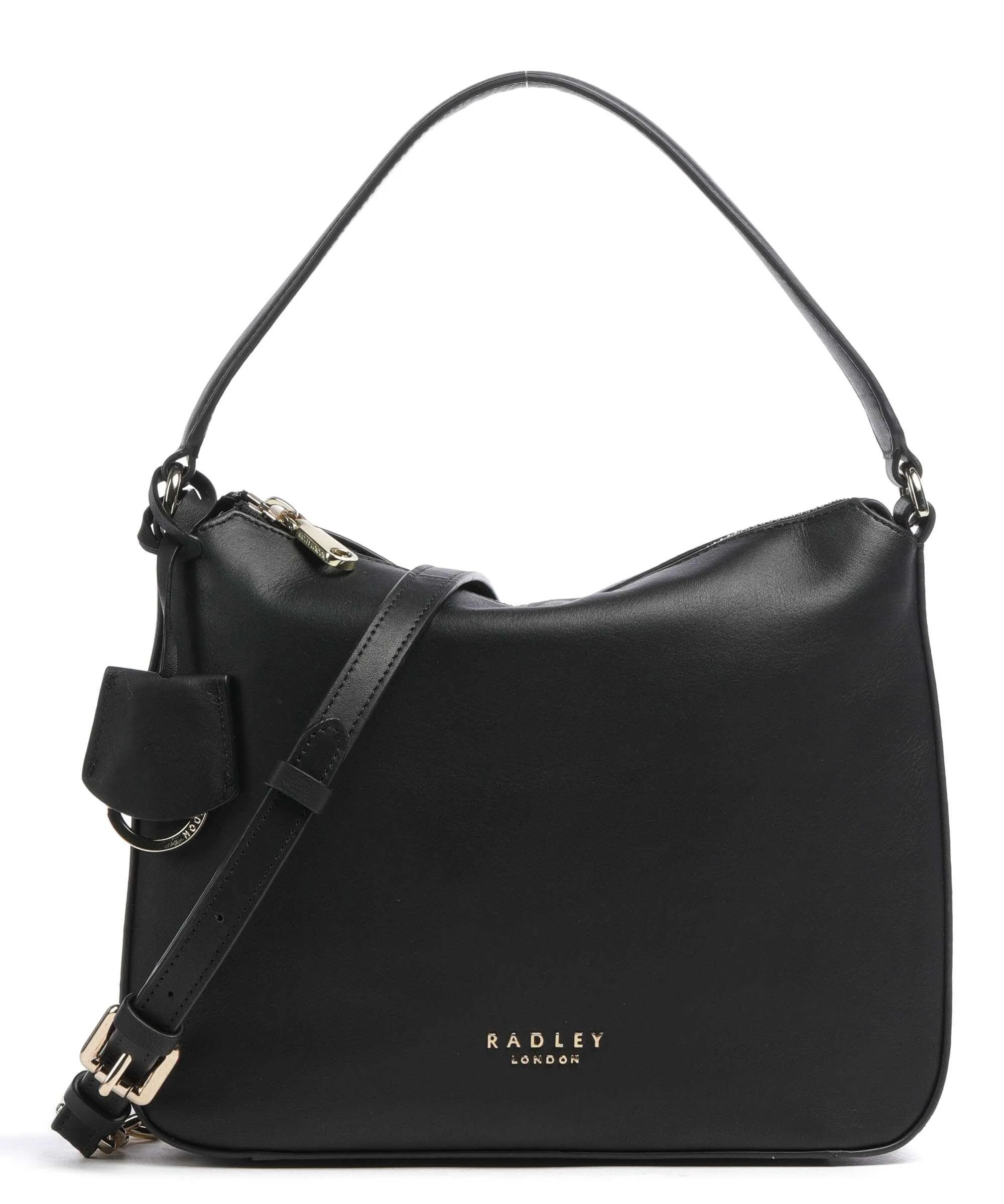  Radley London Warnham Court Borsa hobo morbida pelle bovina nero  