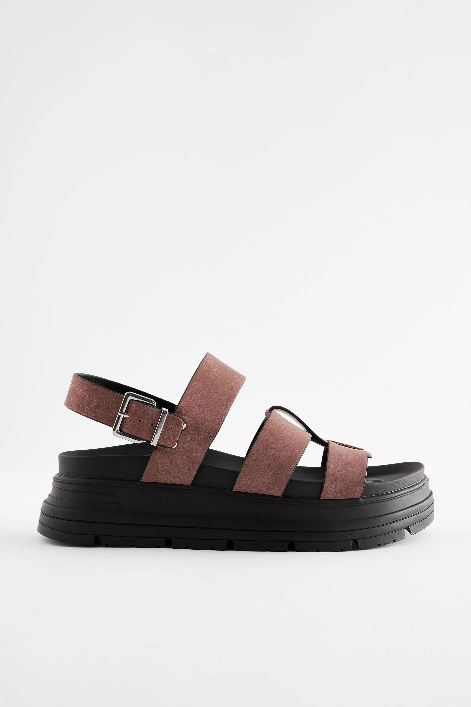 Sandali stile gladiatore con plateau spesso