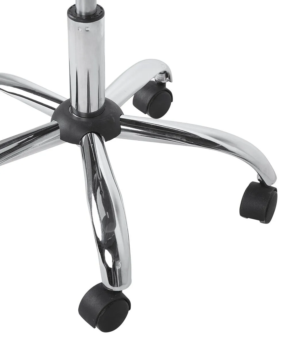 Sedia da ufficio con rotelle in velluto nero SELMA