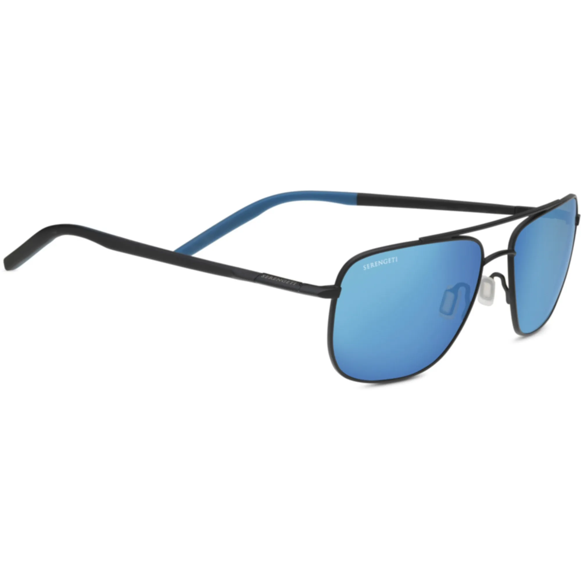   Serengeti TELLARO - 8819 Nero Opaco / Nero / Blu | Occhiale Da Sole Unisex 