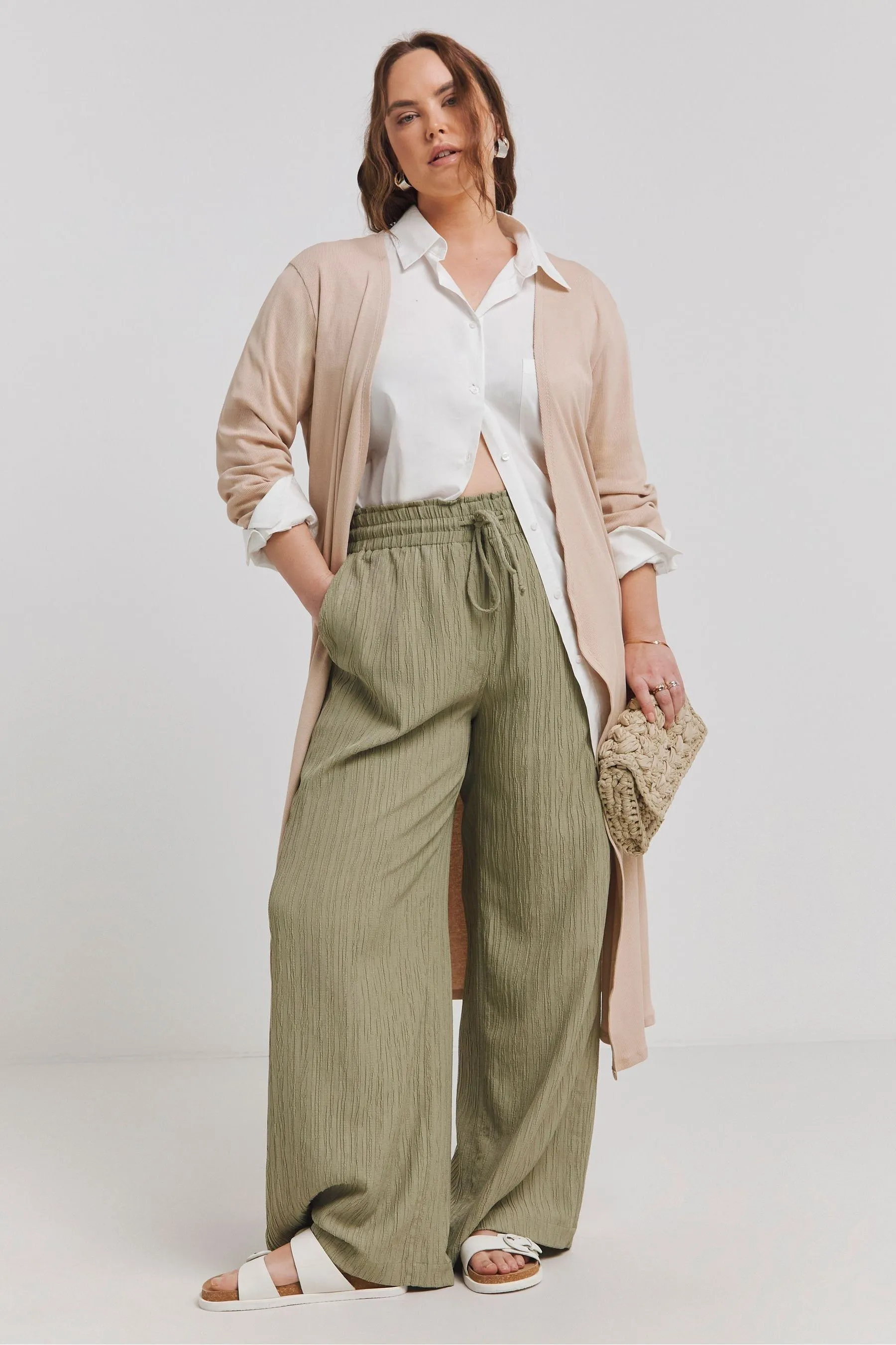 Simply Be - Cardigan lungo a coste