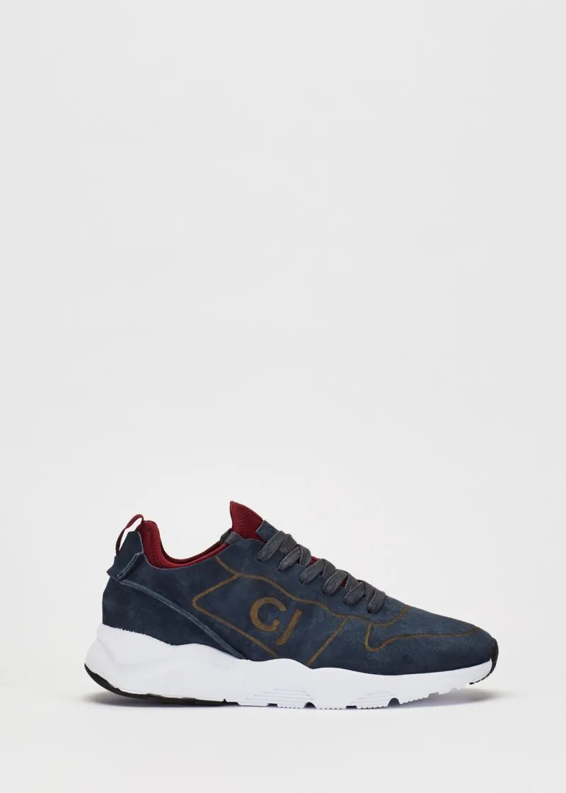 Sneaker in pelle scamosciata