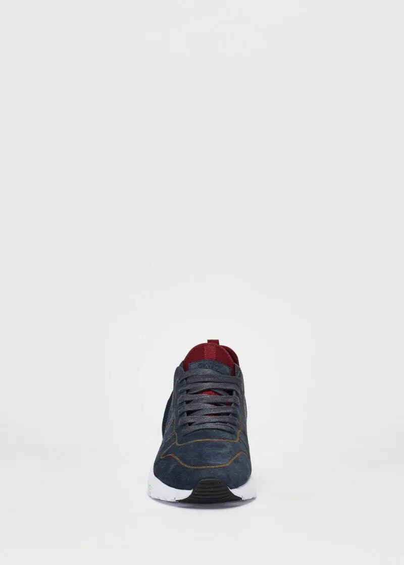 Sneaker in pelle scamosciata